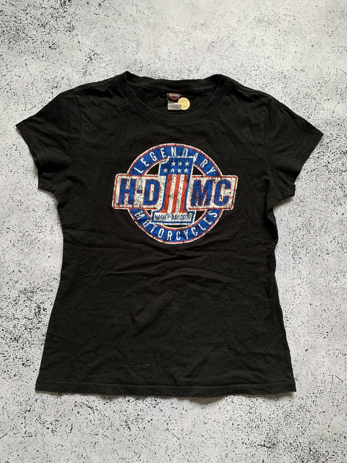 Harley Davidson × Vintage Vintage Harley Davidson Barcelona 2015 Tee Women’s T-Shirt Size US S / EU 44-46 / 1 - 1 Thumbnail