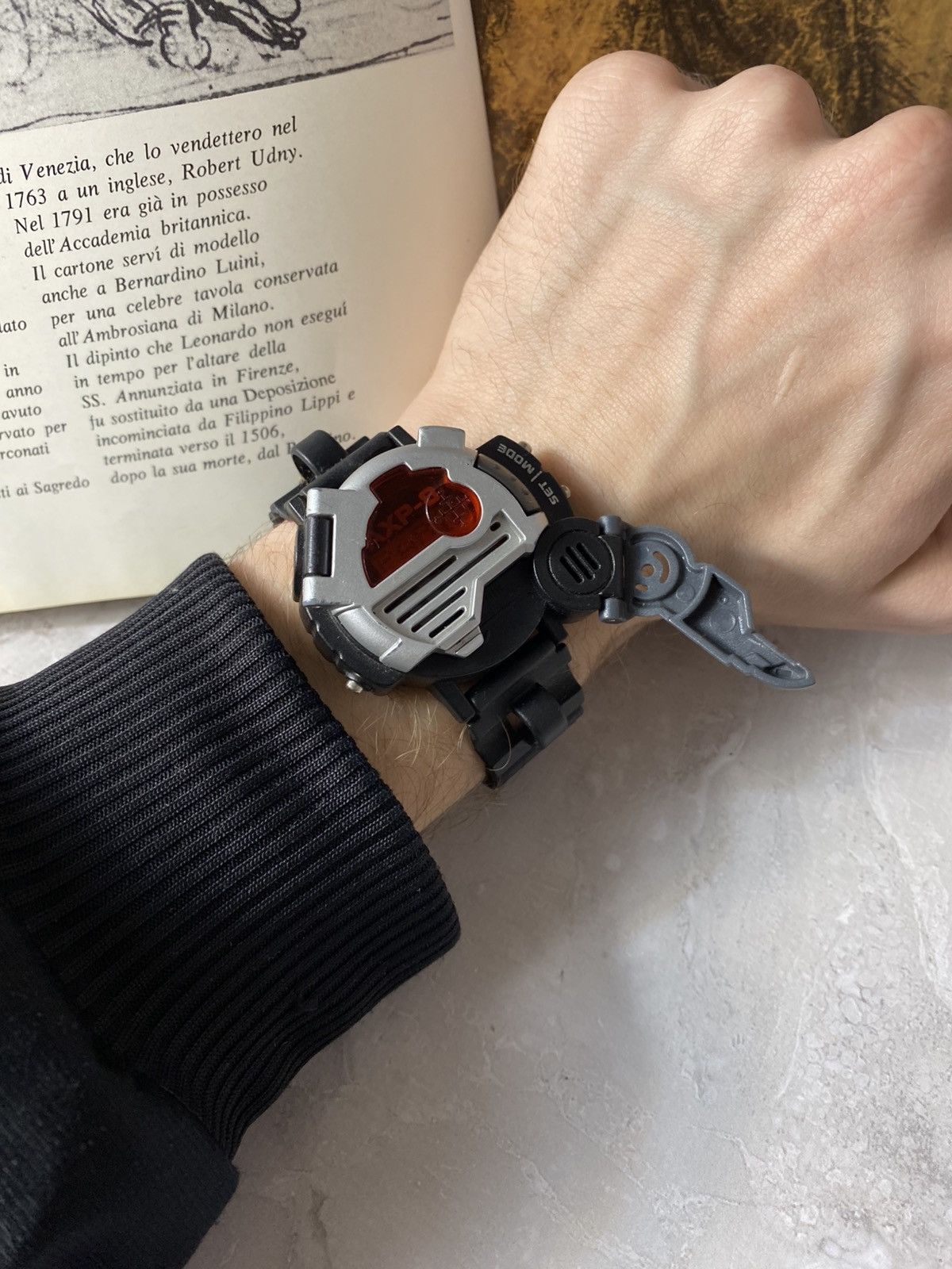 Japanese Brand Vintage Digital Watch. Y2K Techwear. Futuristic Shutter Size ONE SIZE - 3 Thumbnail