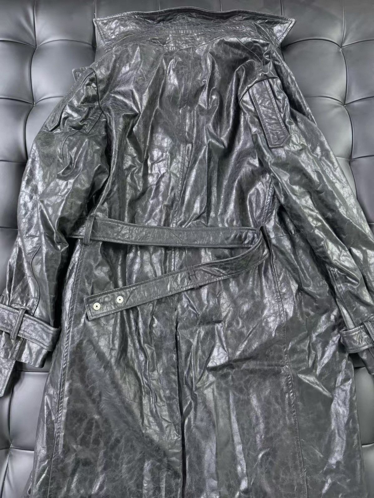 424 424 Leather Coat Size US M / EU 48-50 / 2 - 2 Thumbnail