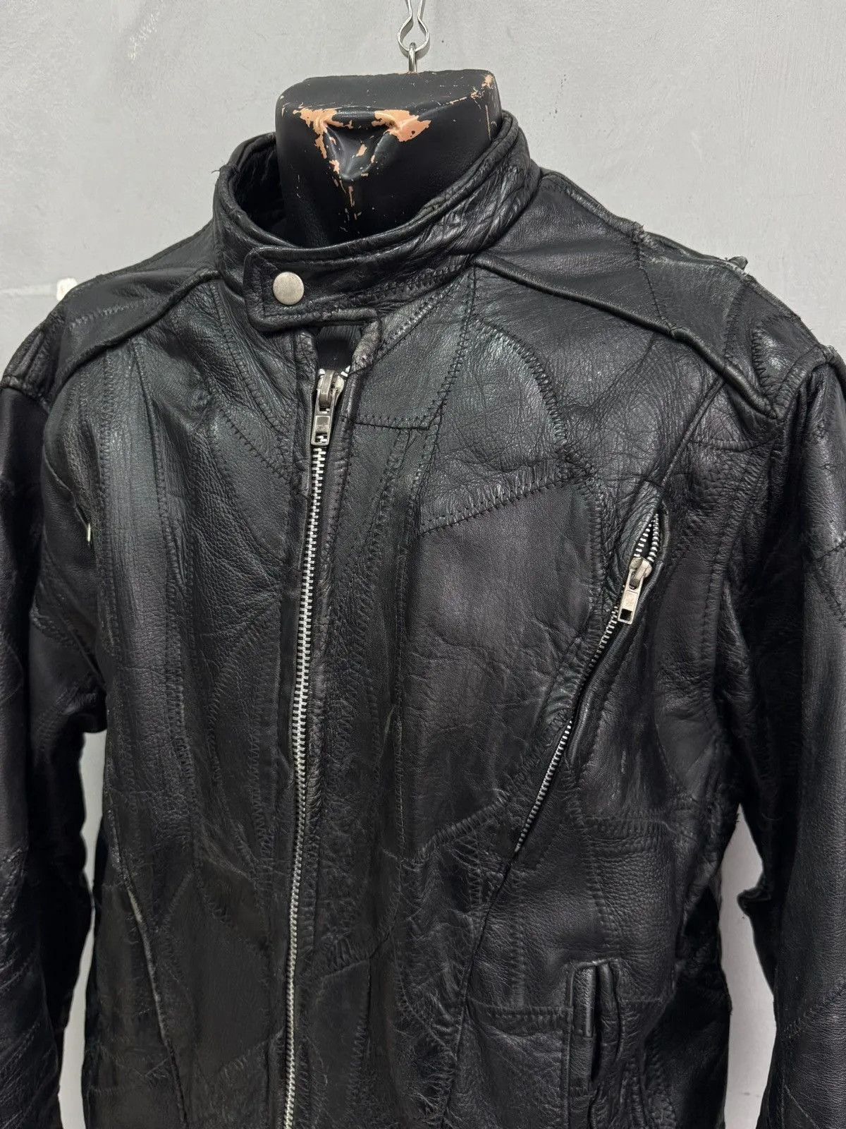 Schott Vintage Leather Jacket Cropped Rick Owens Style Diesel Rare Size US L / EU 52-54 / 3 - 2 Thumbnail