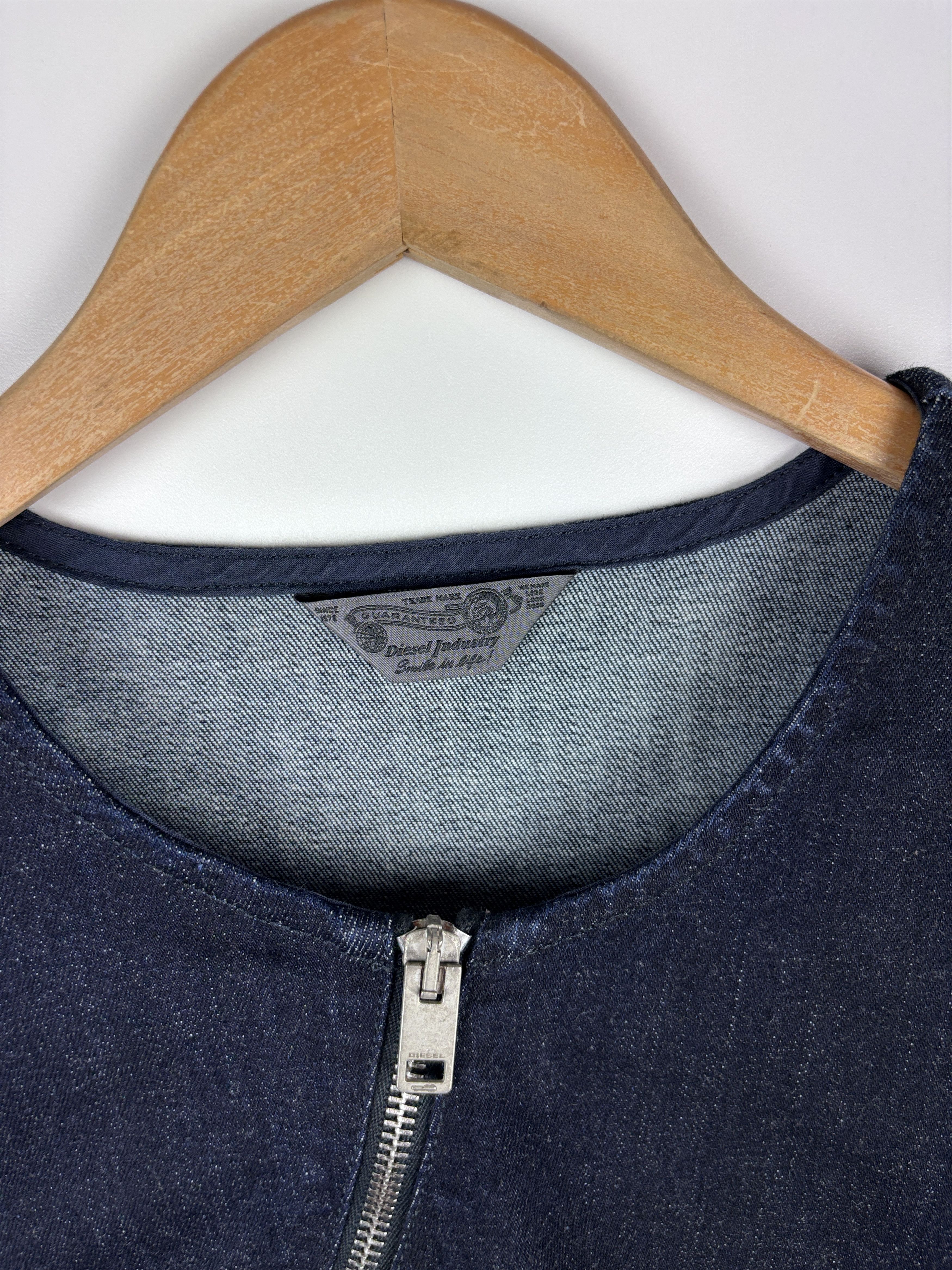 Diesel Womens Diesel Denim Full Zip Dress Navy Blue Size M Size M / US 6-8 / IT 42-44 - 5 Thumbnail