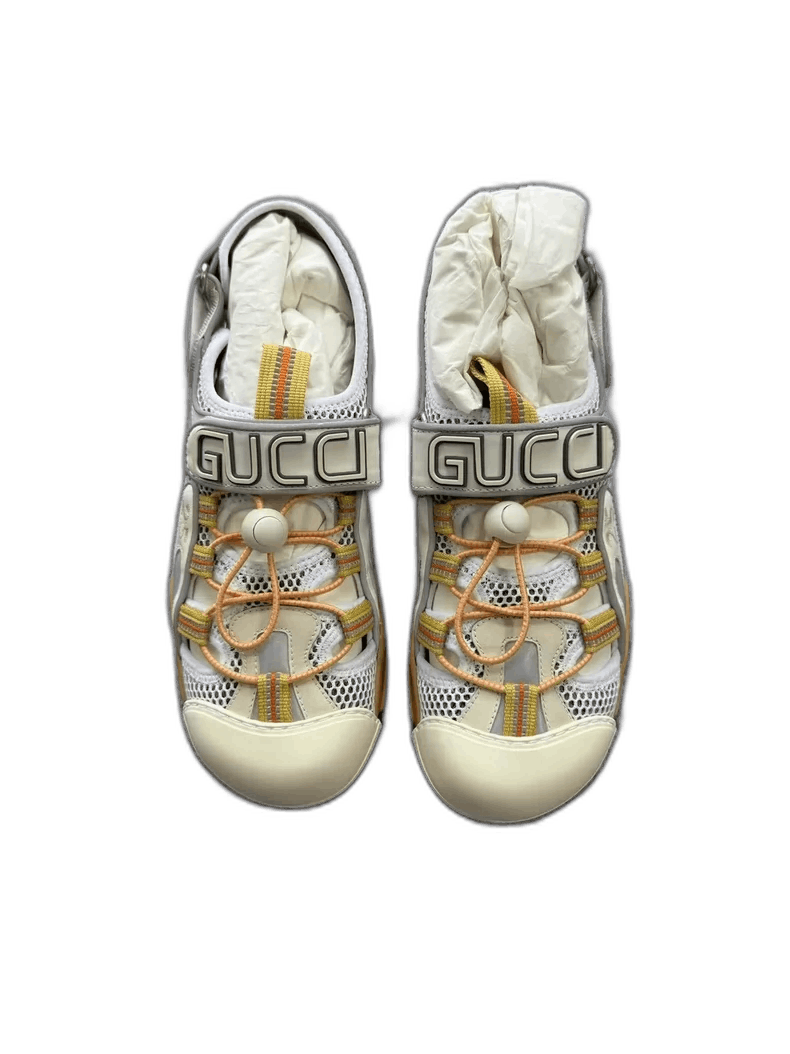 Gucci Gucci Leather Mesh Velcro Beach Sandals-yf Size US 10 / EU 43 - 1 Thumbnail
