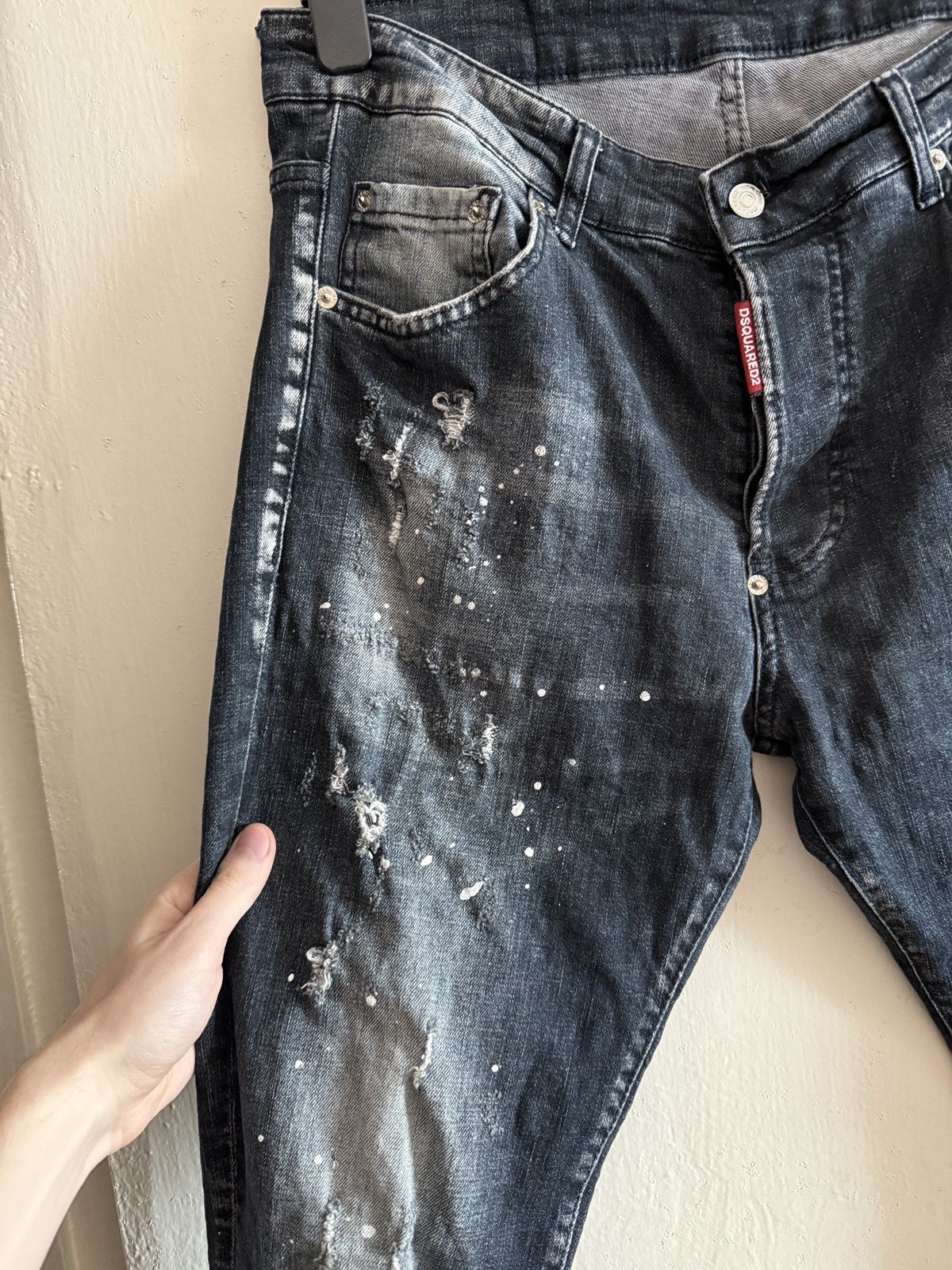 Dsquared2 Vintage Dsquared2 Jean Distressed Paint Splatter Denim Jeans Size US 32 / EU 48 - 6 Thumbnail