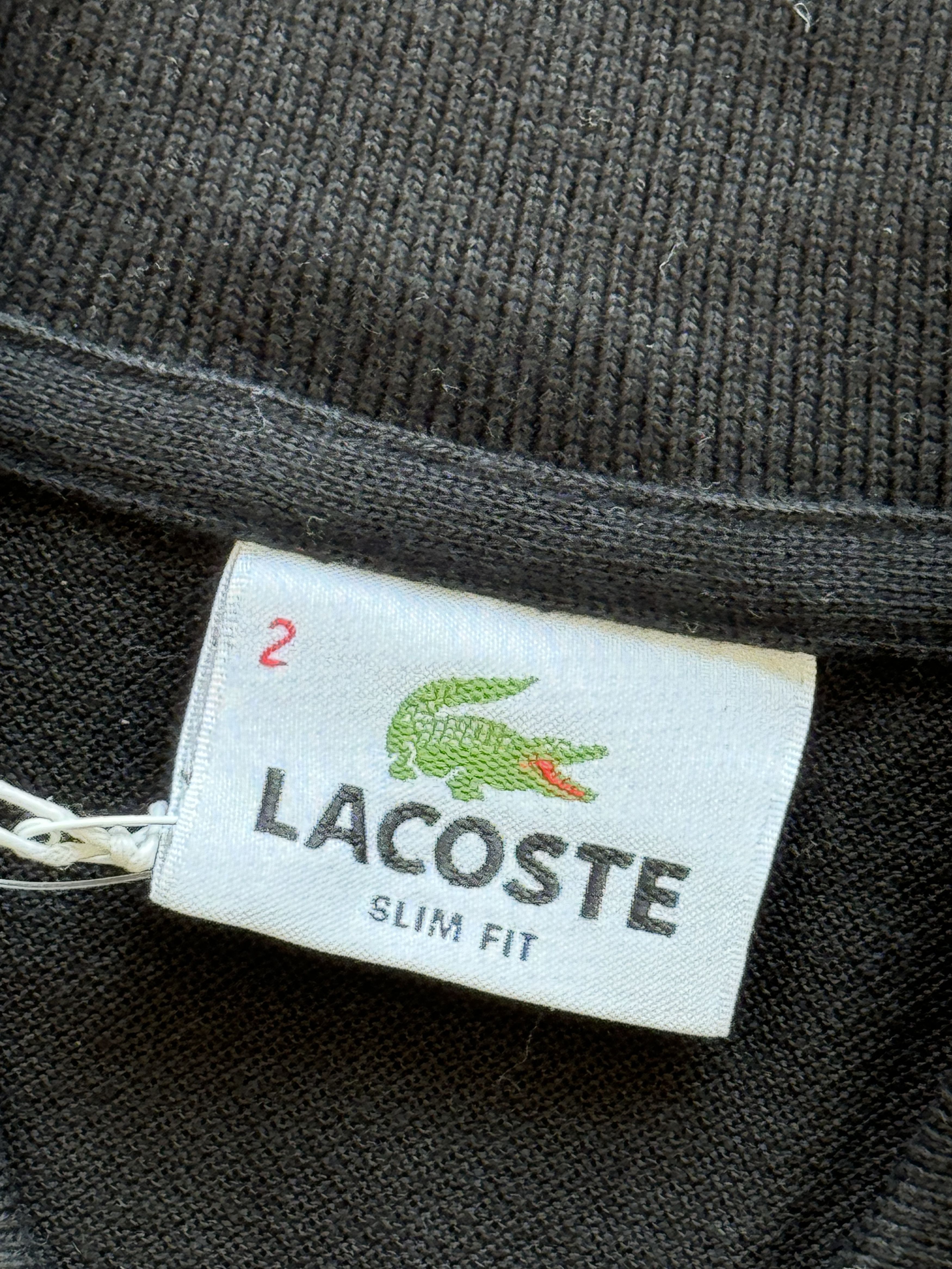 Lacoste Locaste France Mens Devanlay Black Cotton Pique Polo Shirt Size US S / EU 44-46 / 1 - 9 Thumbnail