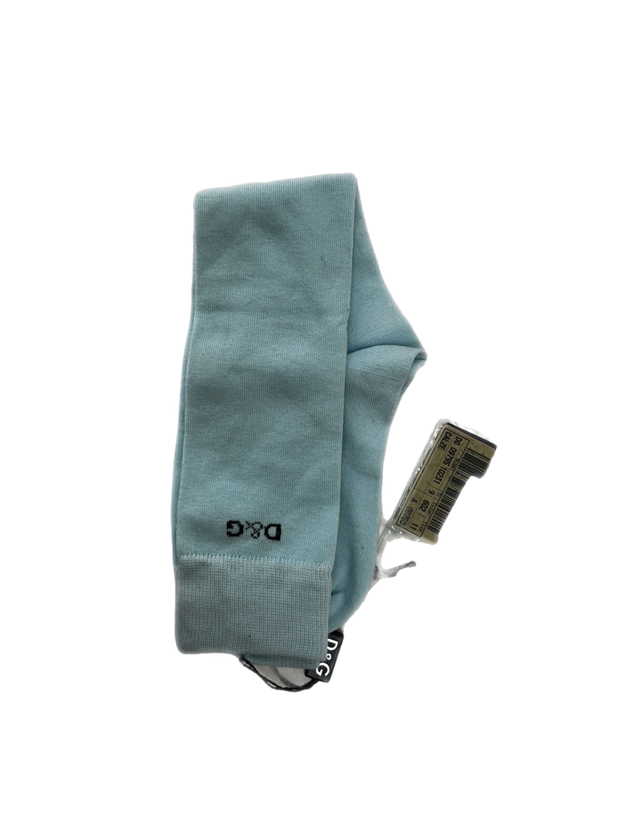 Dolce & Gabbana D&G ( Dolce & Gabbana ) Blue Full Length Calf Socks Size ONE SIZE - 2 Thumbnail
