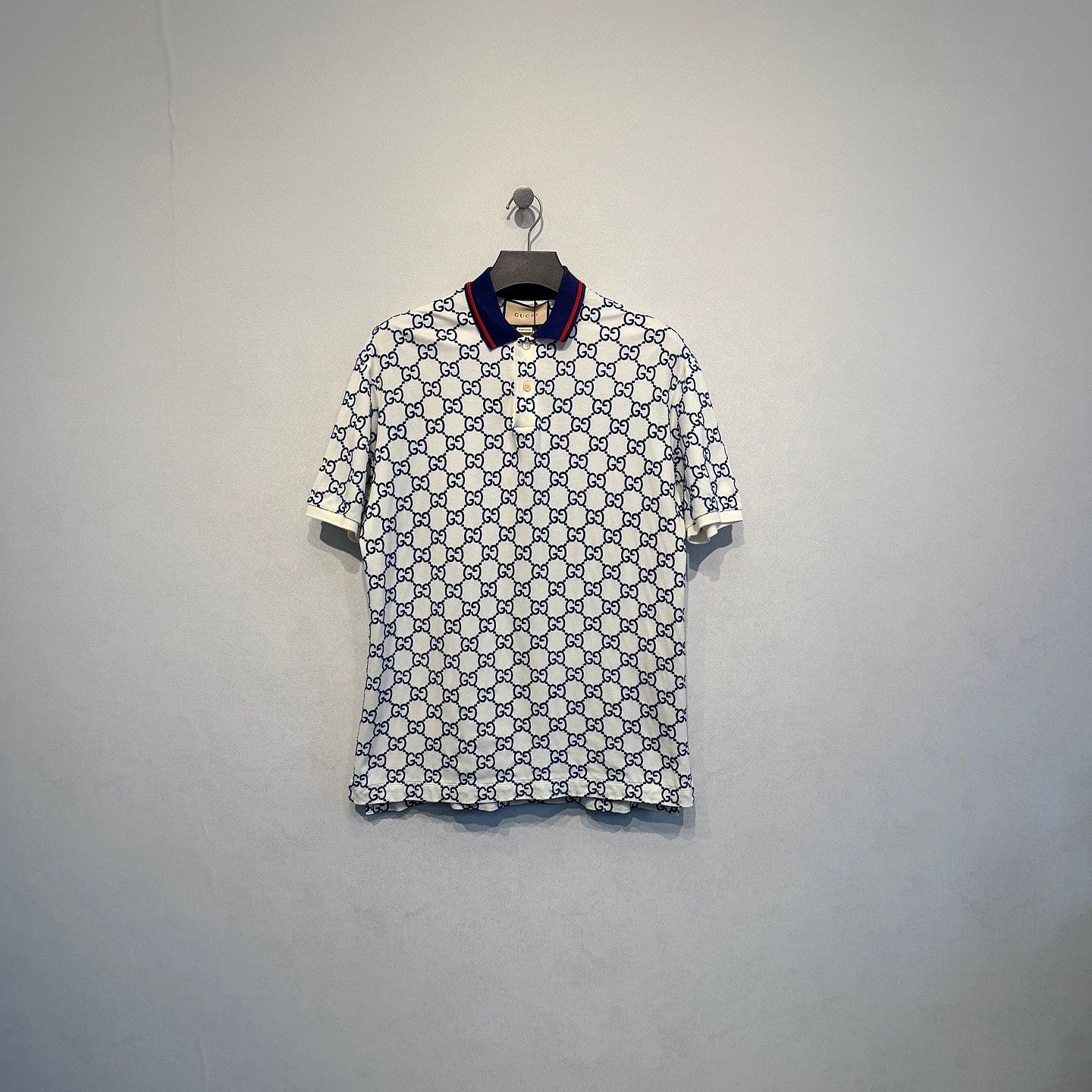 Gucci Gucci GG Logo Polo Shirt Size L Size US L / EU 52-54 / 3 - 1 Thumbnail