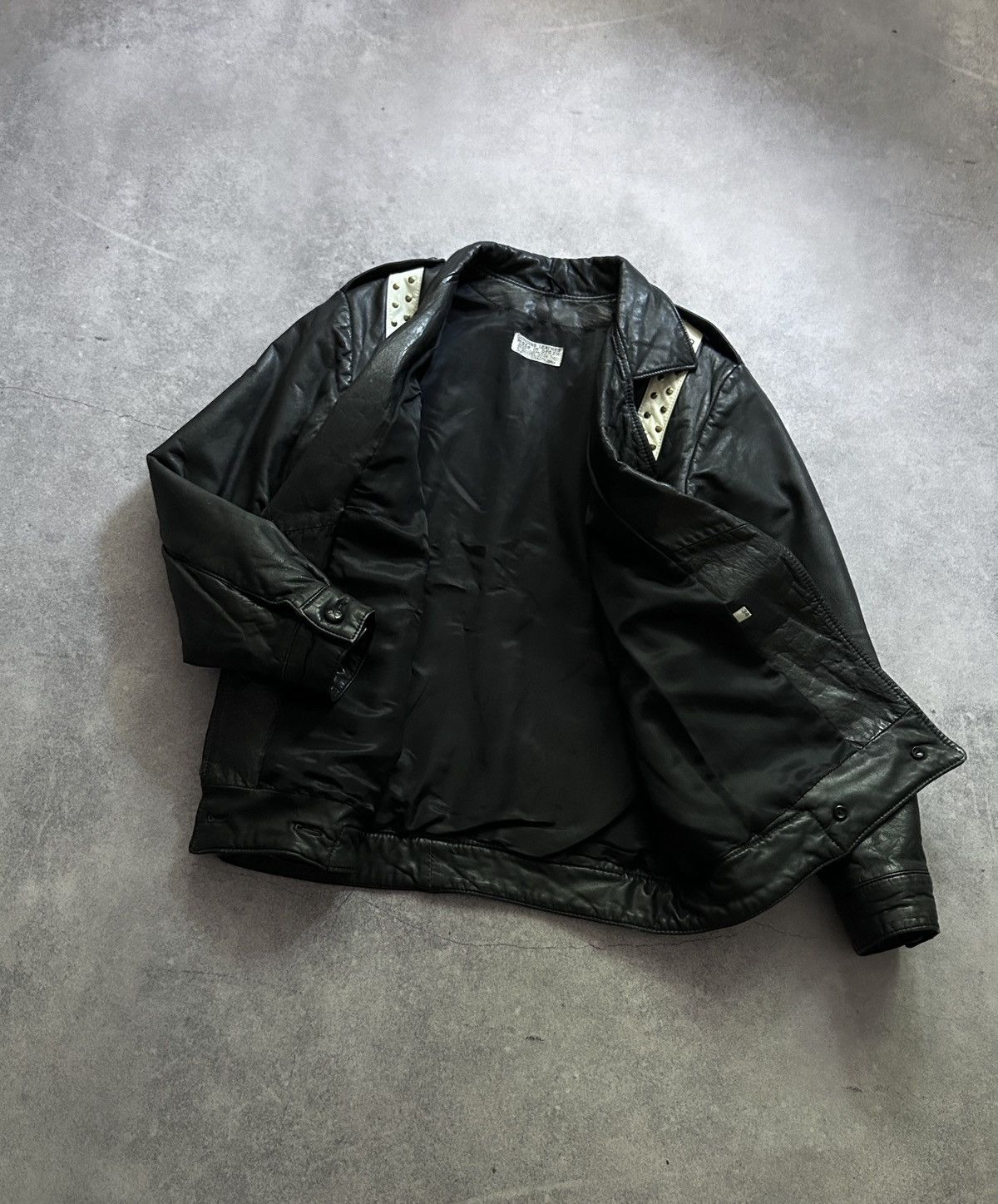 Genuine Leather Vintage Genuine Leather Brazil y2k bicker jacket Size US S / EU 44-46 / 1 - 3 Thumbnail