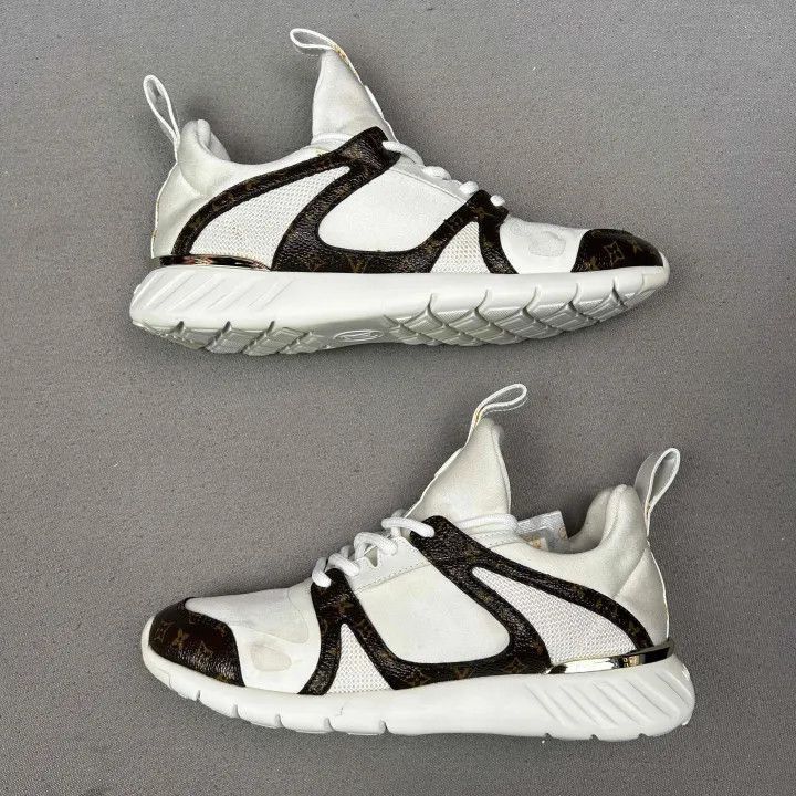 Louis Vuitton Louis Vuitton Aftergame Monogram White Sneakers -2508 Size US 5 / IT 35 - 6 Thumbnail