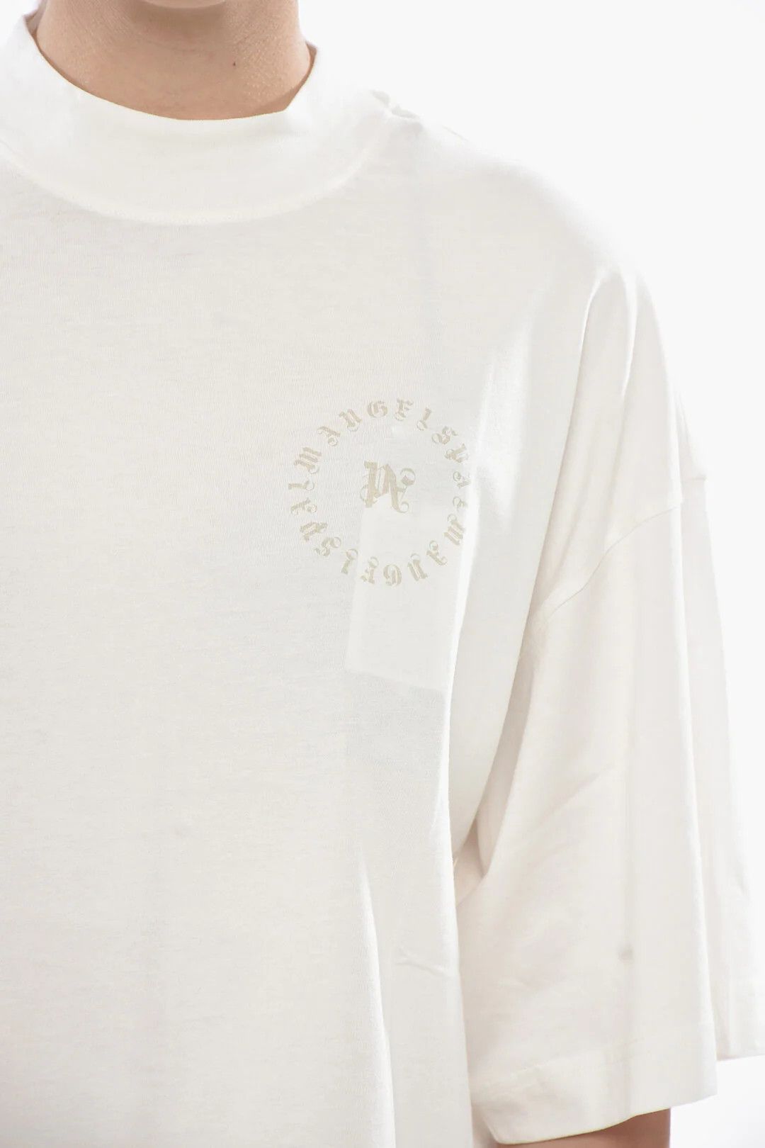 Palm Angels og1mm0326 Cotton Loose Fit T-Shirt in White Size XL / US 12-14 / IT 48-50 - 4 Thumbnail