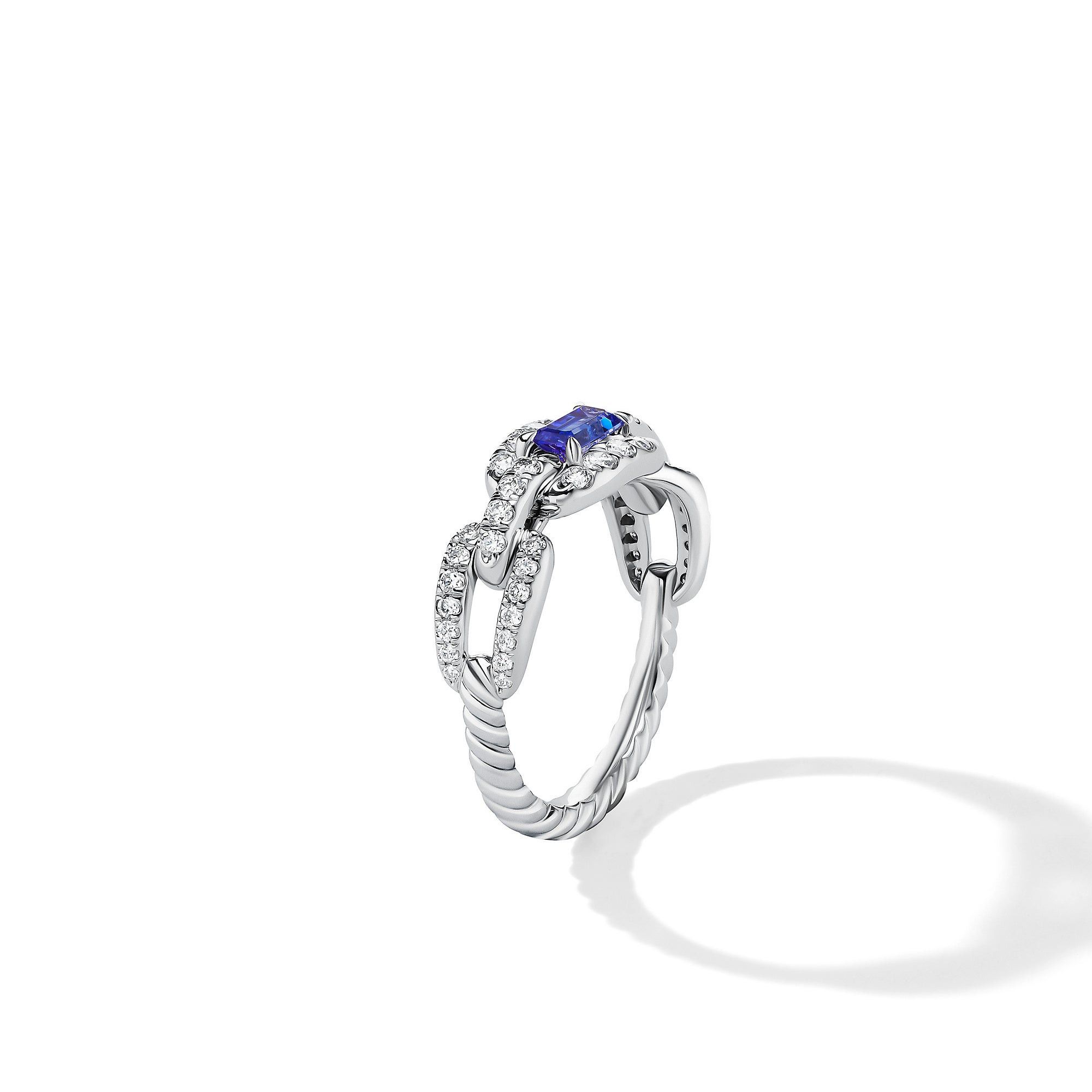 David Yurman o1s1wg111025 R17215D /Size 6/Chain Link Stone Ring in Silver Size ONE SIZE - 2 Thumbnail