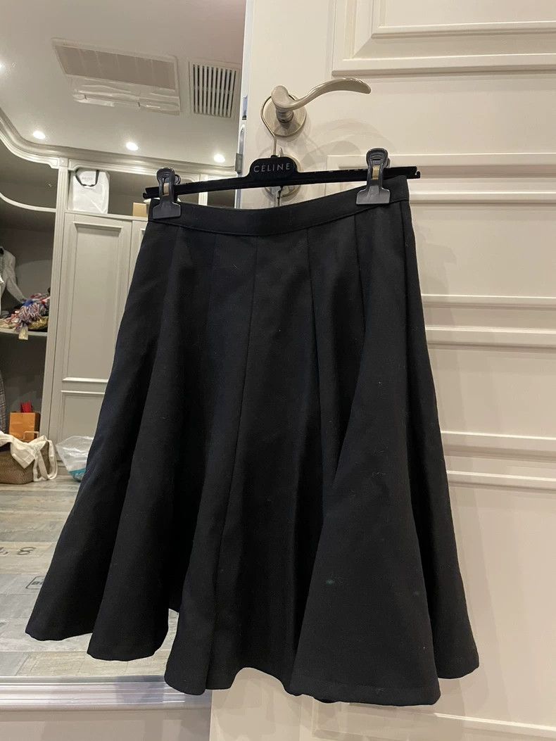Junya Watanabe Junya Watanabe Black Wool Skirt Size 24" / US 00 / IT 34 - 1 Thumbnail