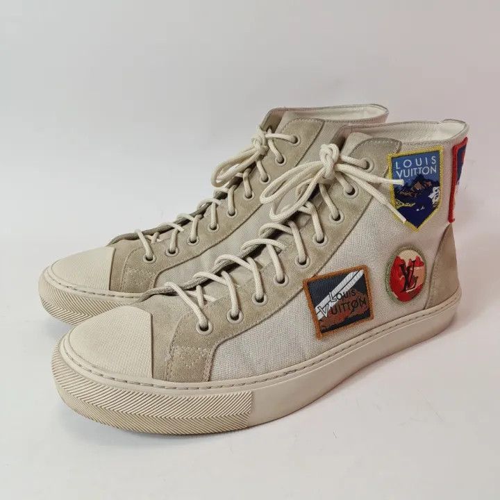 Louis Vuitton Louis Vuitton Casual High-Top Sneakers in White -2508 Size US 8.5 / EU 41-42 - 1 Thumbnail