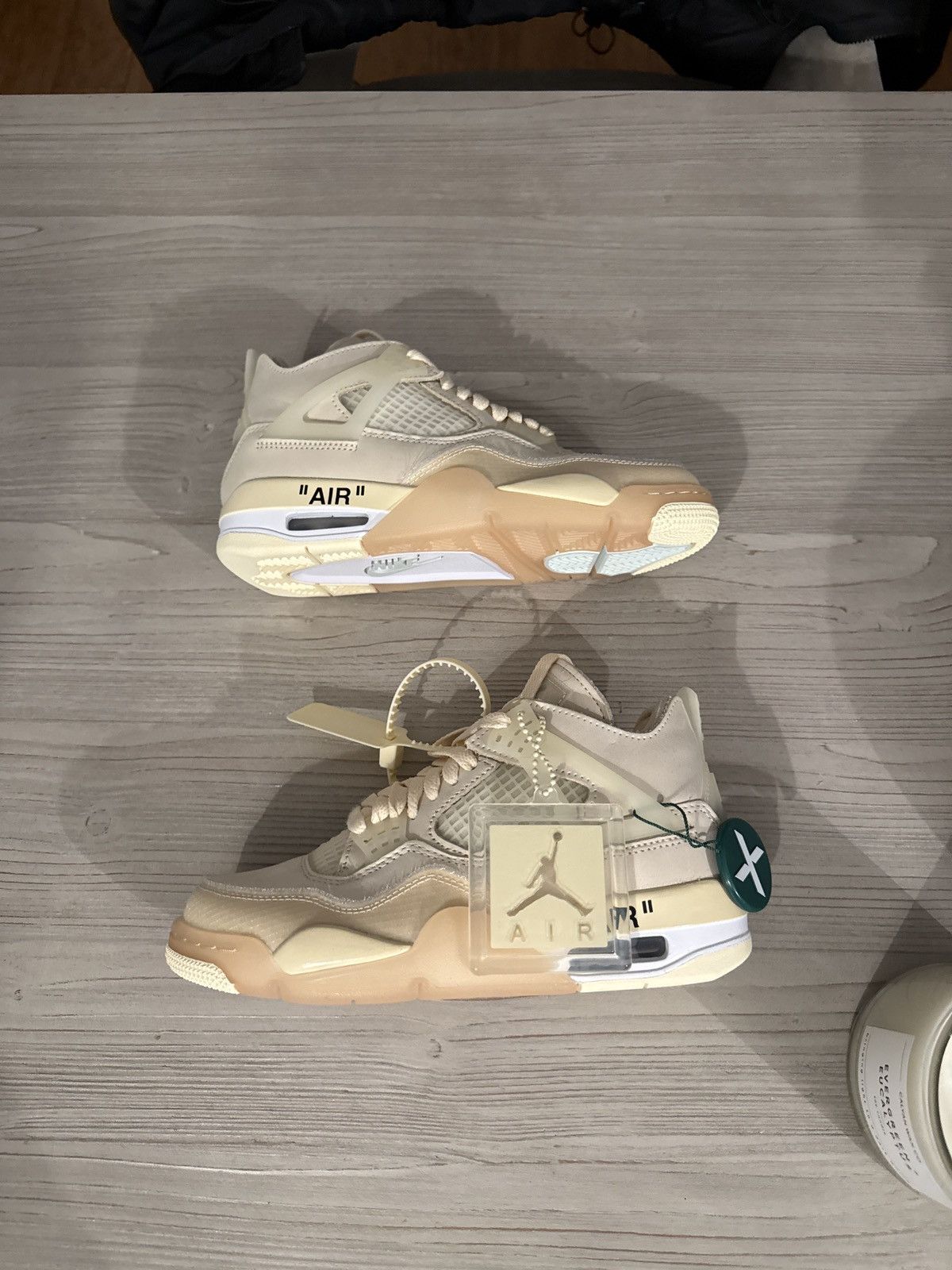 Nike × Off-White Jordan 4 Retro Off-White Sail (W) Size US 6 / IT 36 - 1 Thumbnail