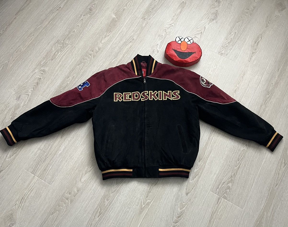 image of Nfl x Vintage Redskins Leather Jacket, Men's (Size XL)