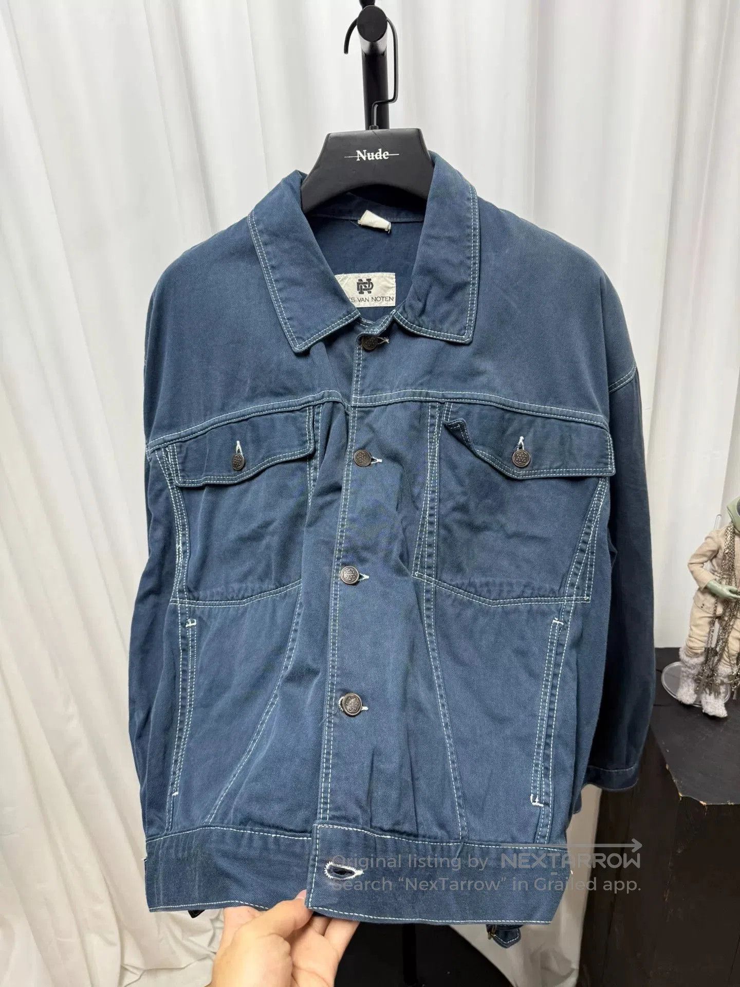 Dries Van Noten drapes van noten canvas oversized jacket. Size US L / EU 52-54 / 3 - 7 Thumbnail