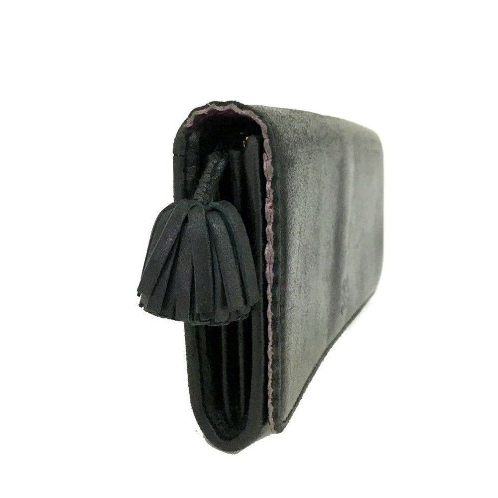 Loewe LOEWE Anagram Leather Long Bifold Wallet Black 100% Authent Size ONE SIZE - 5 Thumbnail