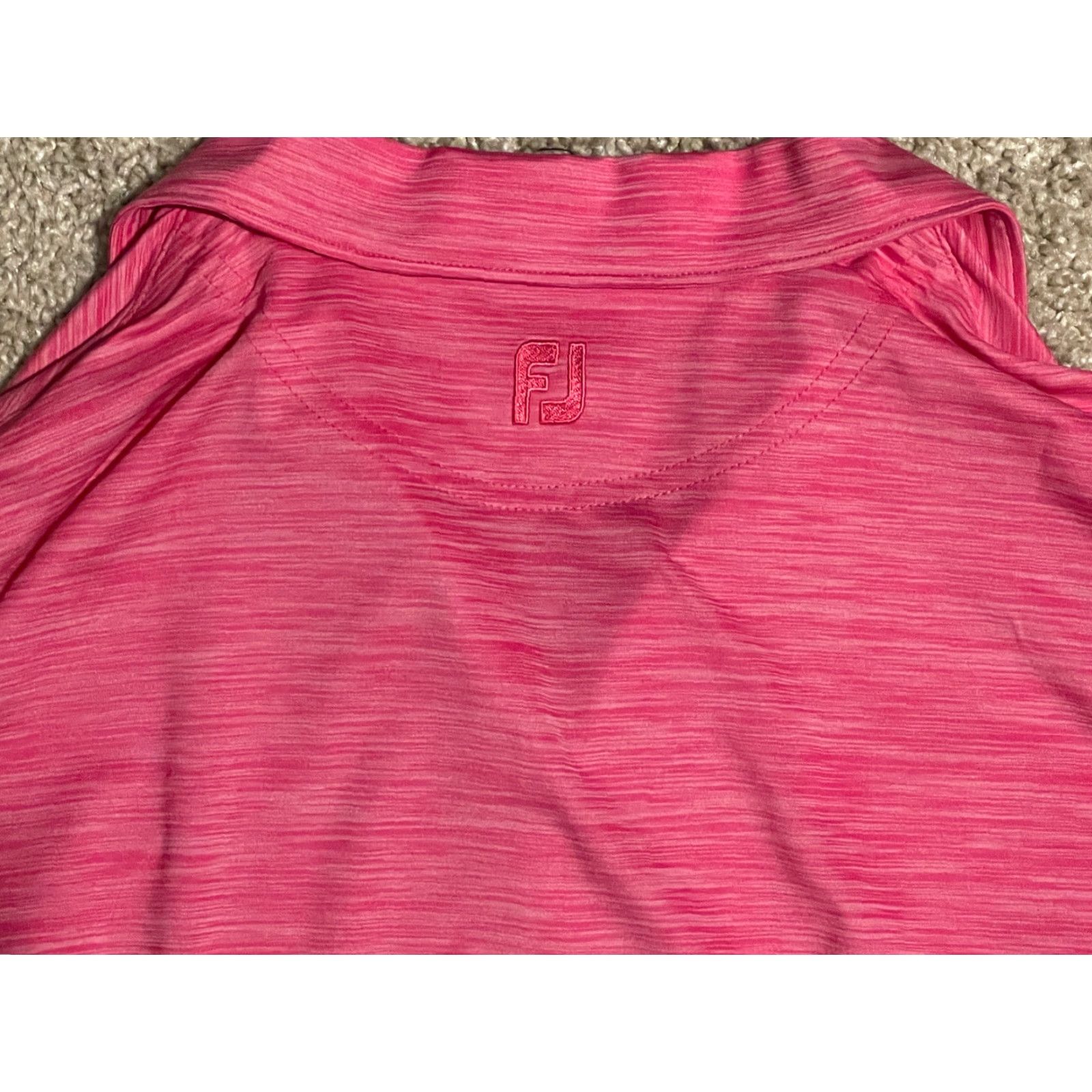 Footjoy FootJoy Polo Shirt Women's Pink XL Short Sleeve Embroidered Bay Creek Golf Club Button Collared Casual Golf Apparel Size 40" / US 18 - 3 Thumbnail