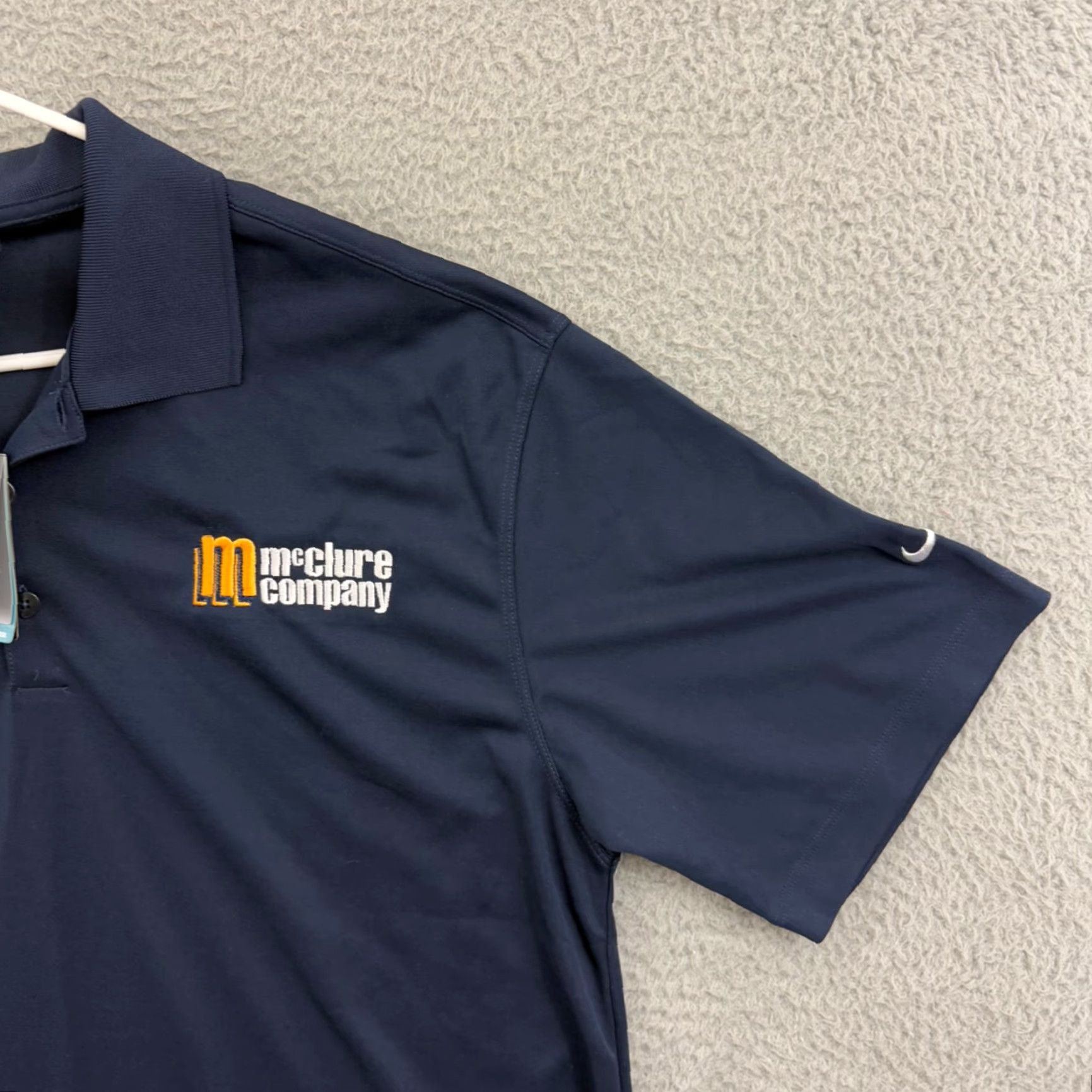 Nike Nike Golf Dri-Fit Polo Shirt Men L Short Sleeve Swoosh Button Casual NWT Blue Polyester Regular Logo Golf Shirt Size US L / EU 52-54 / 3 - 5 Thumbnail