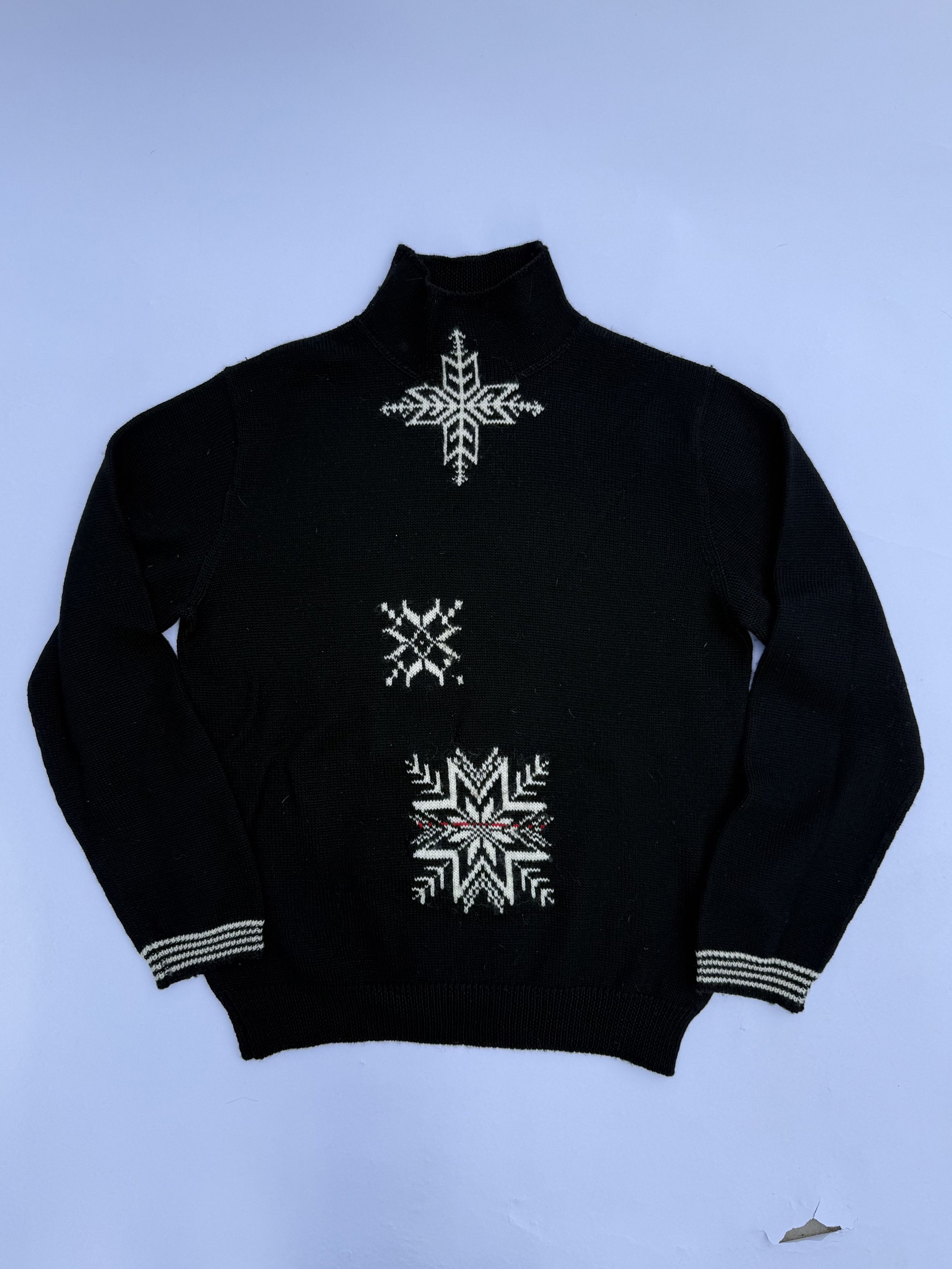 Yohji Yamamoto Yohji Yamamoto AW2005 Pour Homme Snowflake Sweater Size US L / EU 52-54 / 3 - 1 Thumbnail