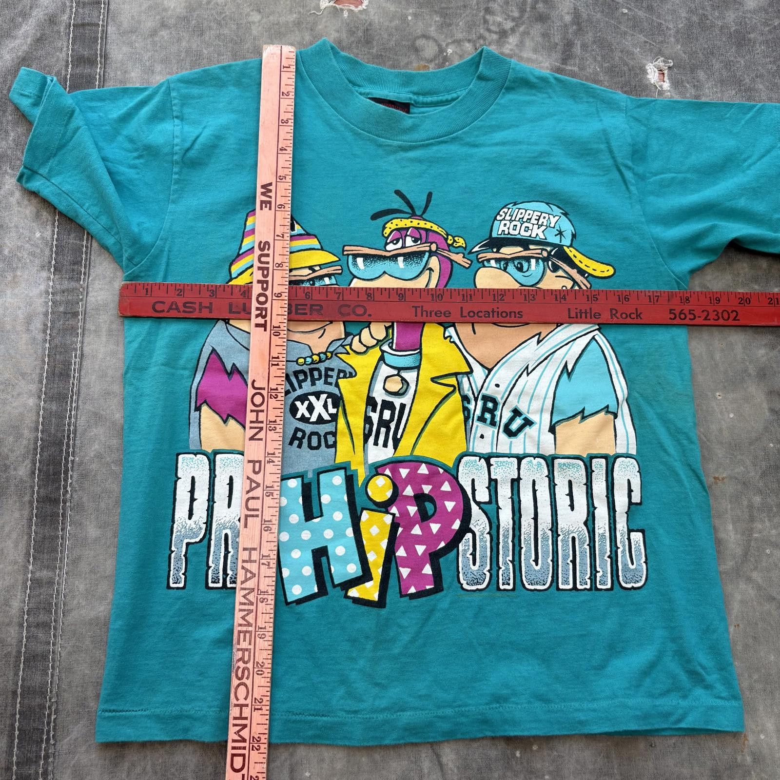 Vintage Vintage 90s Flintstones Hip Hop Cartoon Animation Shirt Size S / US 4 / IT 40 - 4 Thumbnail