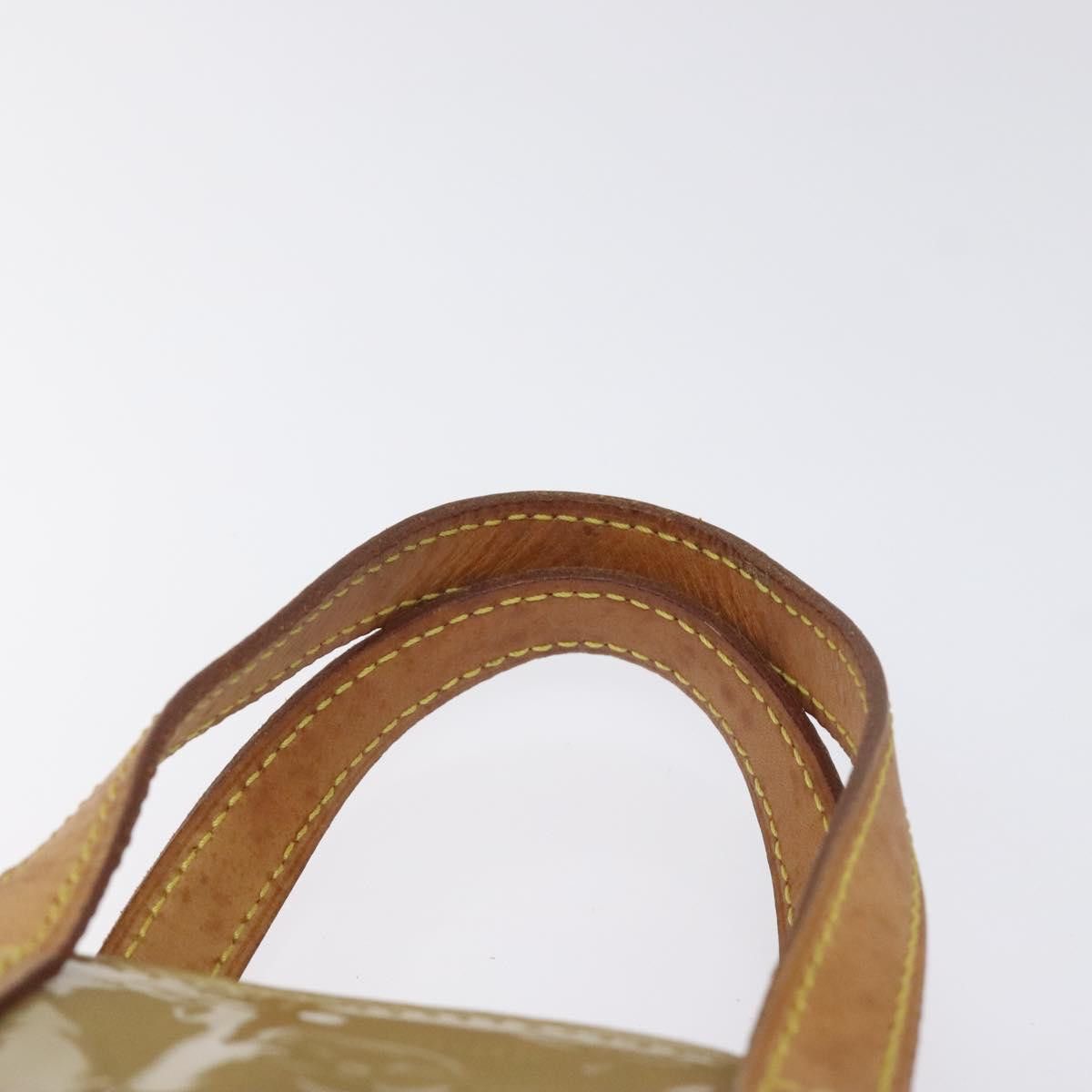 Louis Vuitton LOUIS VUITTON Monogram Vernis Reade PM Hand Bag Beige M91334 Size ONE SIZE - 8 Thumbnail