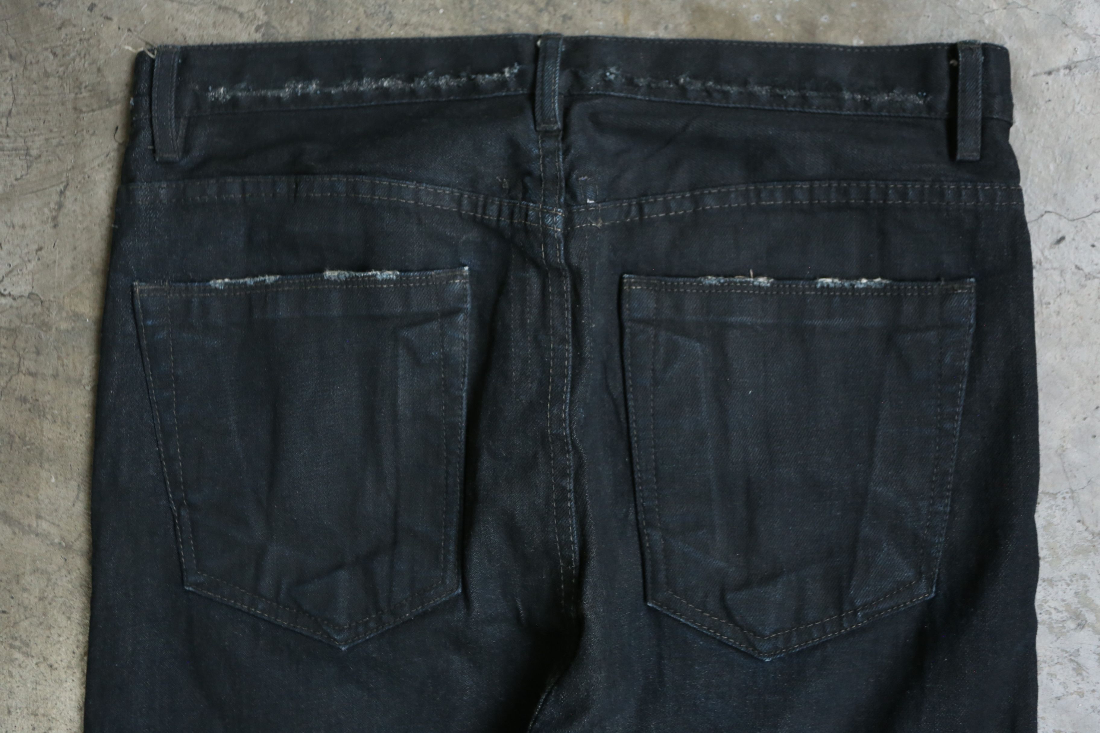 Rick Owens Drkshdw Rick Owens DRKSHDW - Torrence Cut Raw Denim Jean Size US 30 / EU 46 - 3 Thumbnail