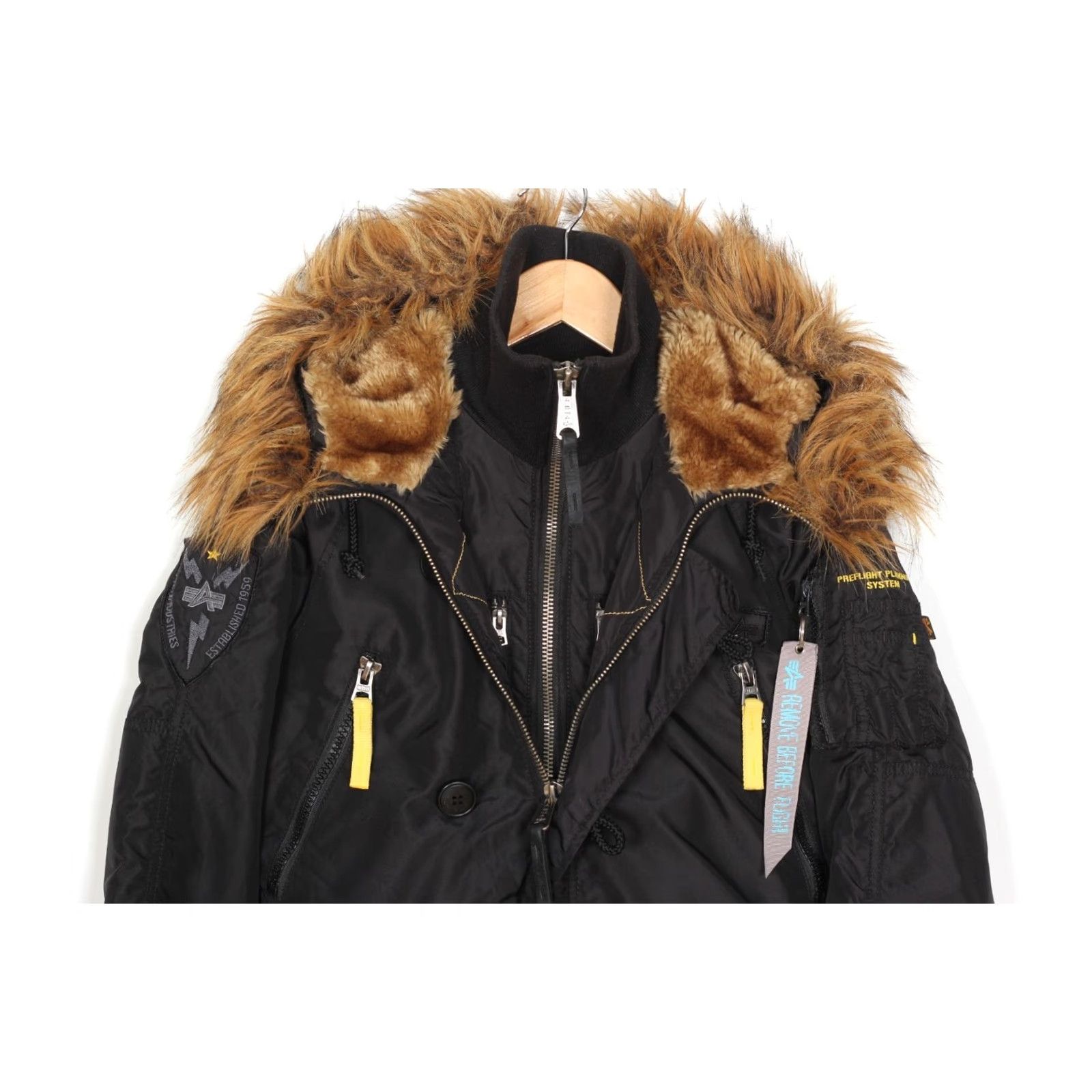 Alpha Industries VINTAGE ALPHA INDUSTRIES PPS N-3B Fur Hooded Winter Parka Jacket Women XS MJ5473 Size XS / US 0-2 / IT 36-38 - 2 Thumbnail