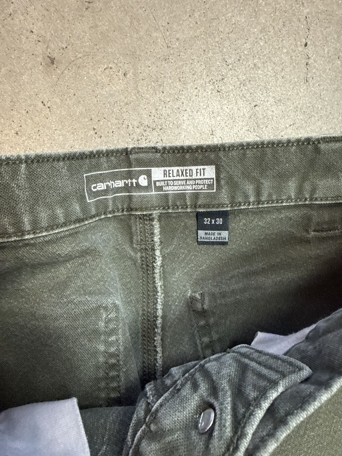 Carhartt Vintage Carhartt Green Double Knee Pants Size US 32 / EU 48 - 3 Thumbnail