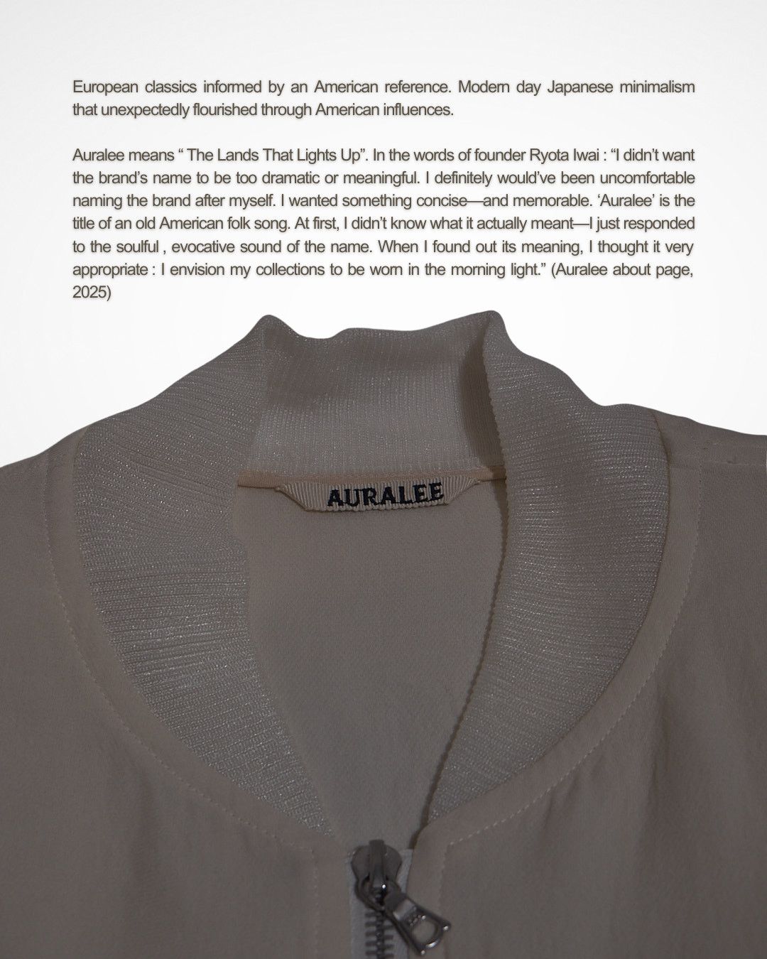 Auralee SS20 Muslin Silk Bomber Jacket Sample Size US L / EU 52-54 / 3 - 3 Thumbnail