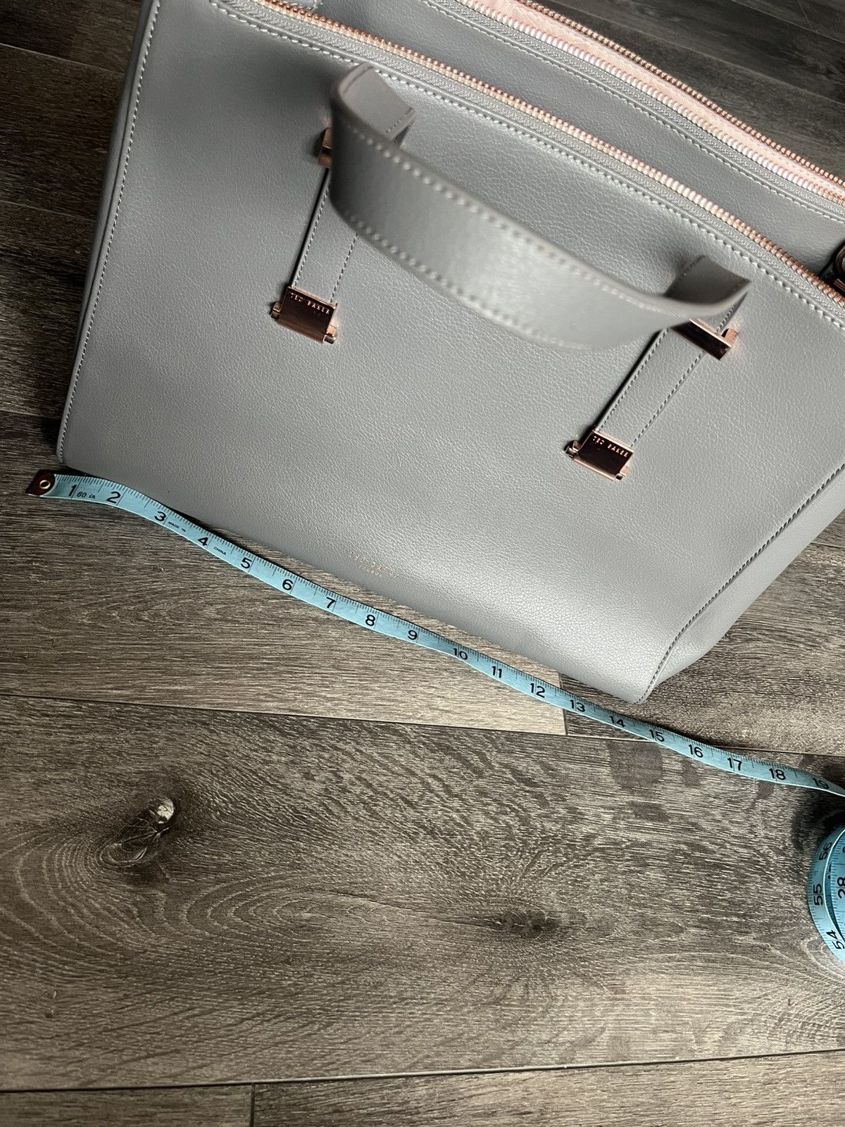 Ted Baker Ted Baker London Grey Leather Shoulder Bag Handheld Size ONE SIZE - 7 Thumbnail