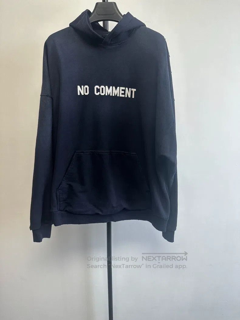 Balenciaga Balenciaga Letter Hooded Loose Long Sleeve Size US S / EU 44-46 / 1 - 1 Thumbnail