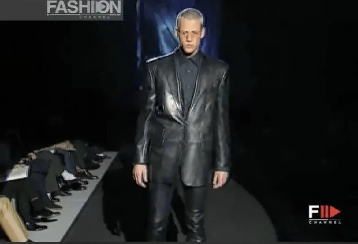 Gucci × Tom Ford Gucci - Tom Ford - SS1998 Runway - Leather Blazer Jacket Size US S / EU 44-46 / 1 - 18 Thumbnail