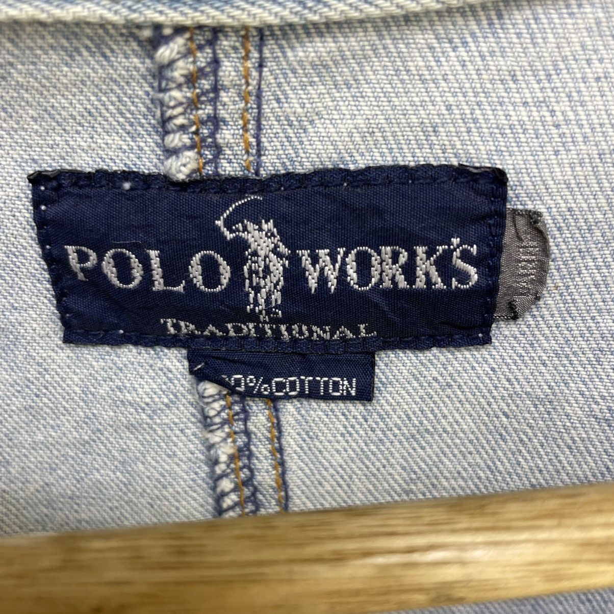 U.S. Polo Assn. 💥Vintage Polo Work Denim Worker Jacket Size US L / EU 52-54 / 3 - 9 Thumbnail