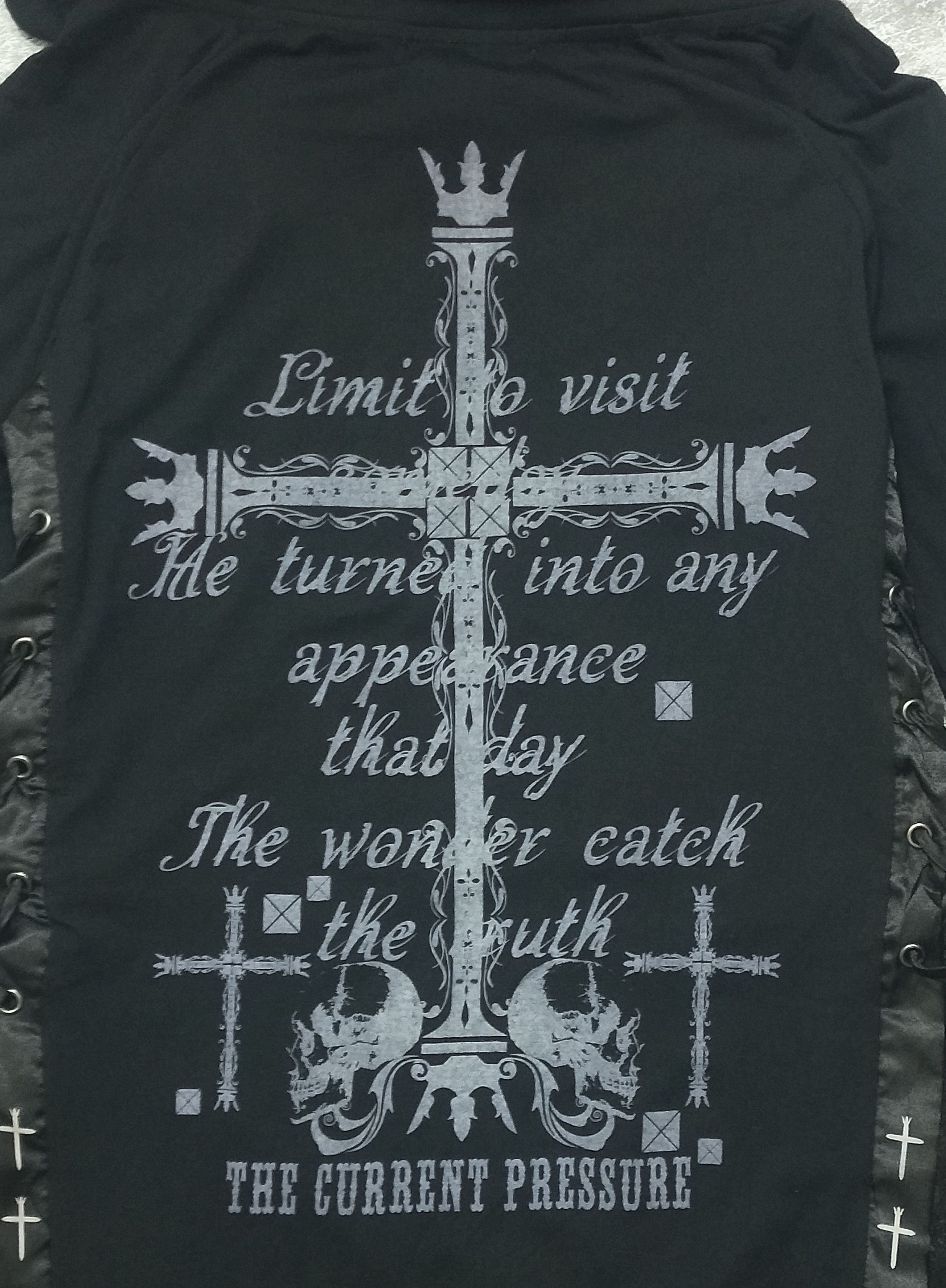 Seditionaries Ghost Of Harlem Lace Up Hoodie - Gothic Punk Style Size M / US 6-8 / IT 42-44 - 5 Thumbnail