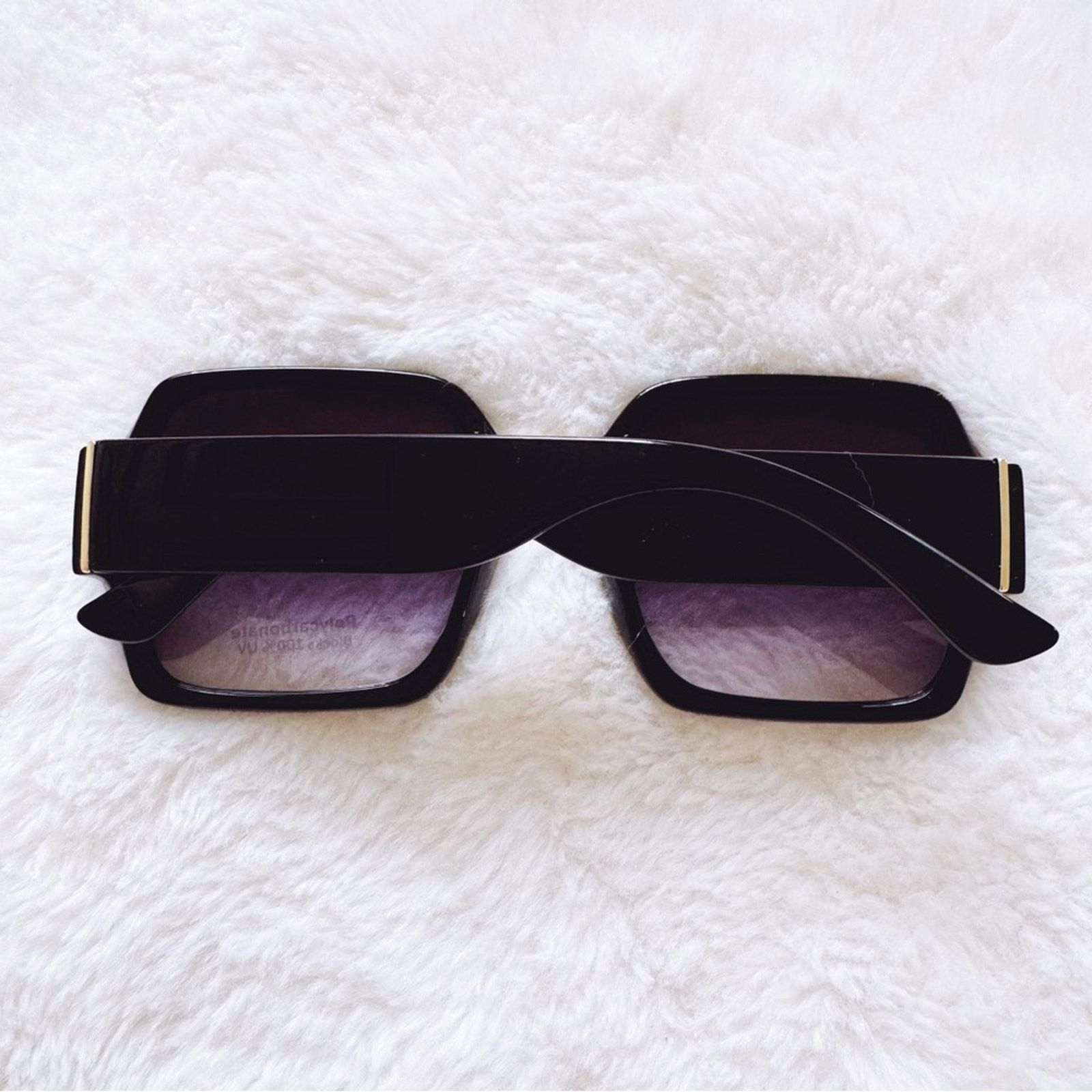 Other Layla Black Sleek Square Sunglasses Size ONE SIZE - 10 Thumbnail