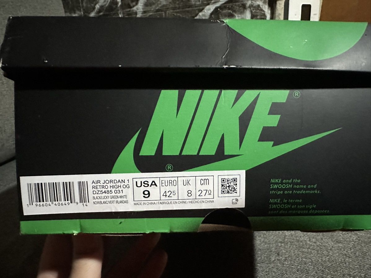 Jordan Brand × Nike Jordan 1 High OG Lucky Green Size US 9 / EU 42 - 12 Thumbnail