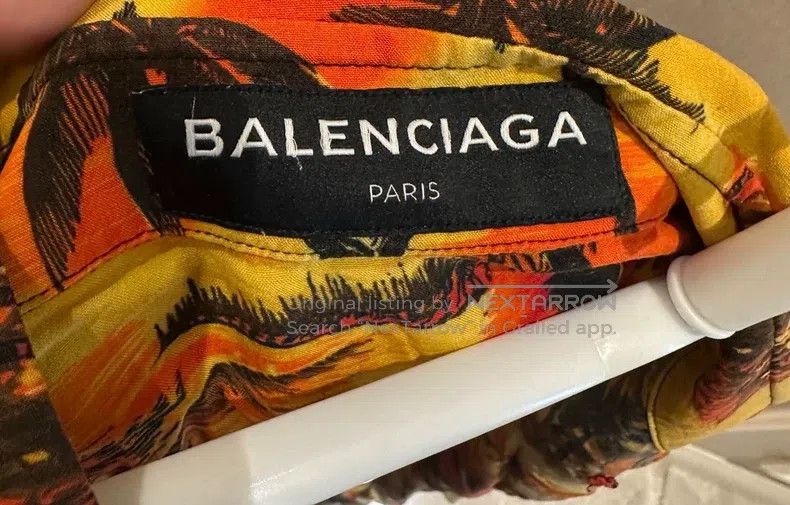 Balenciaga Balenciaga size 38 Palm Beach Shirt Size US M / EU 48-50 / 2 - 3 Thumbnail