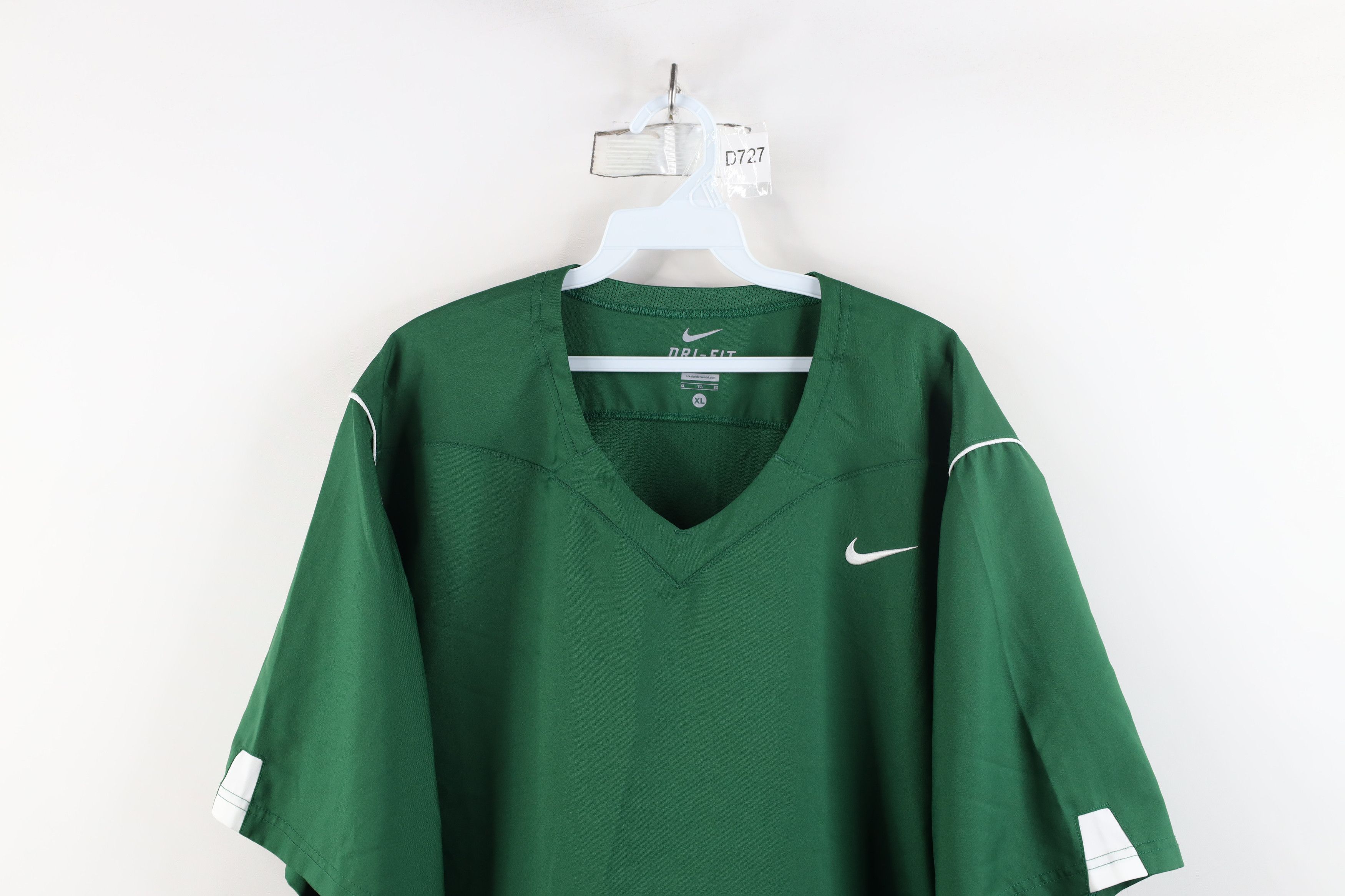 Nike × Vintage Vintage Y2K Nike Mini Swoosh Short Sleeve Pullover Jacket Size US XL / EU 56 / 4 - 2 Thumbnail