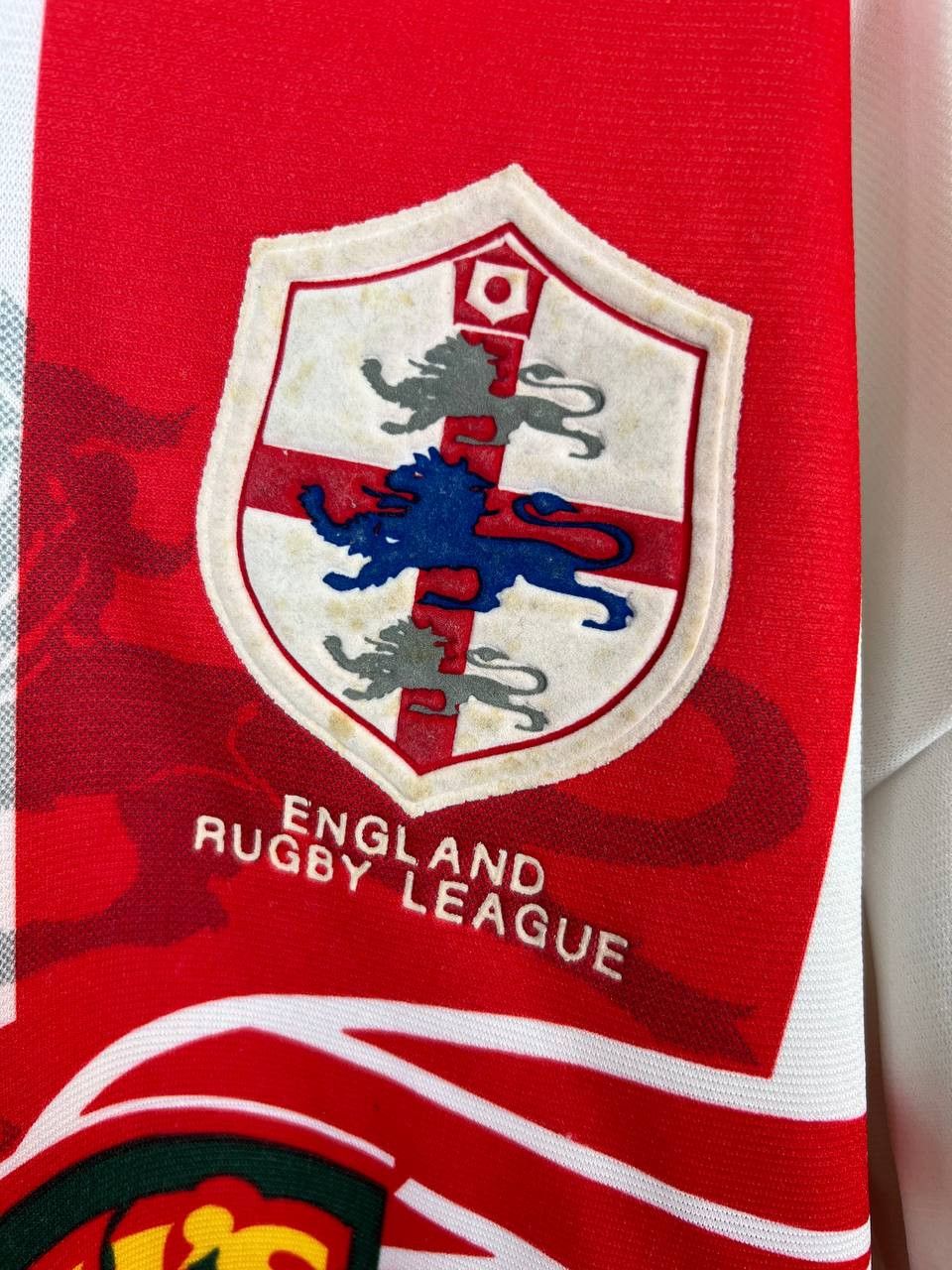 Puma Vintage PUMA 1995 ENGLAND Rugby League WORLD CUP Rugby Shirt Size US XL / EU 56 / 4 - 3 Thumbnail