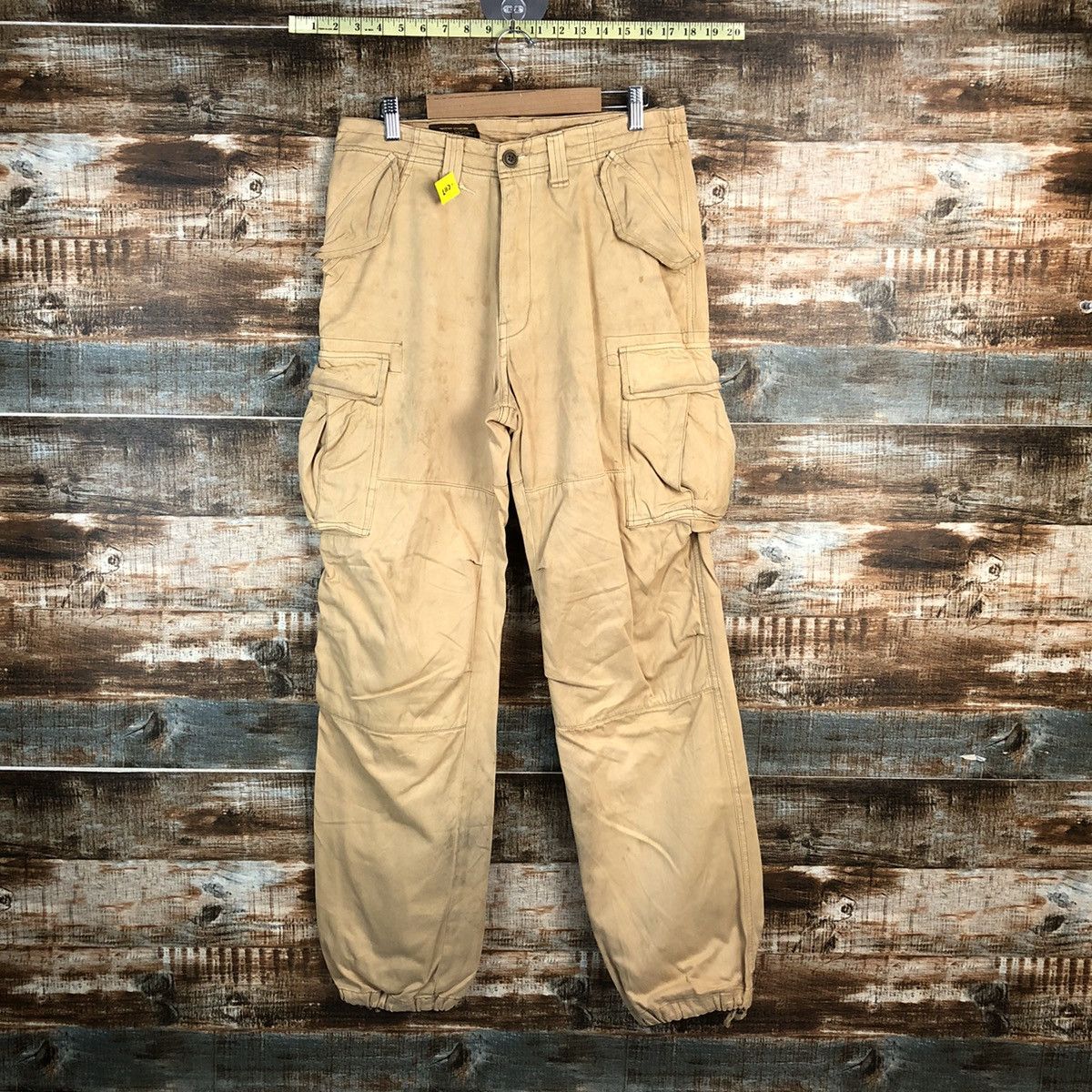 Japanese Brand DL Flash Report Brown Cargo Multipocket Pants #C117 Size US 30 / EU 46 - 1 Thumbnail