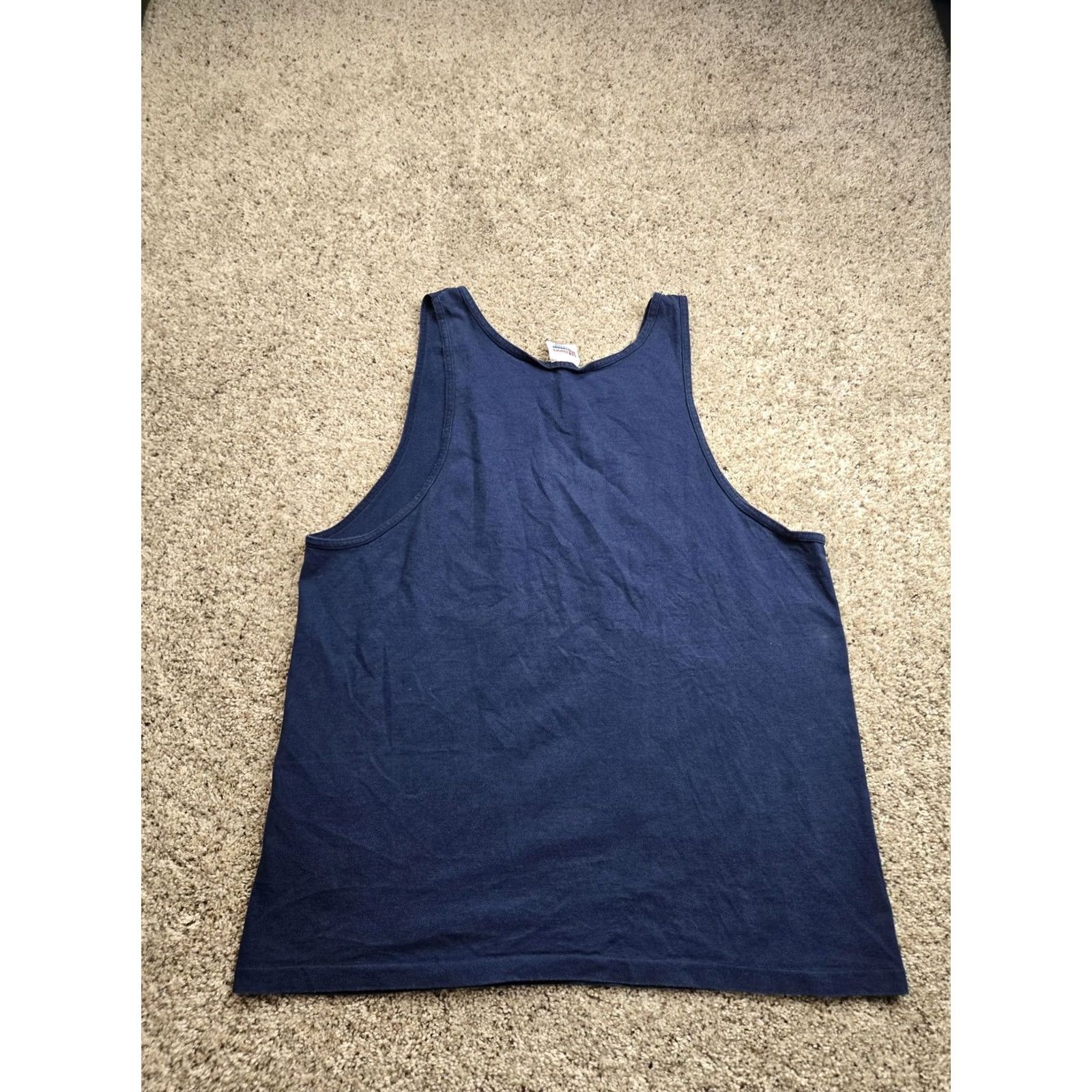 Hanes VINTAGE Hanes T-Shirt Shirt Men XL Blue USA Flag Graphic 90s Jazzercise Tank Top Sleeveless Round Neck Graphic Print Patriotic Size US XL / EU 56 / 4 - 4 Thumbnail