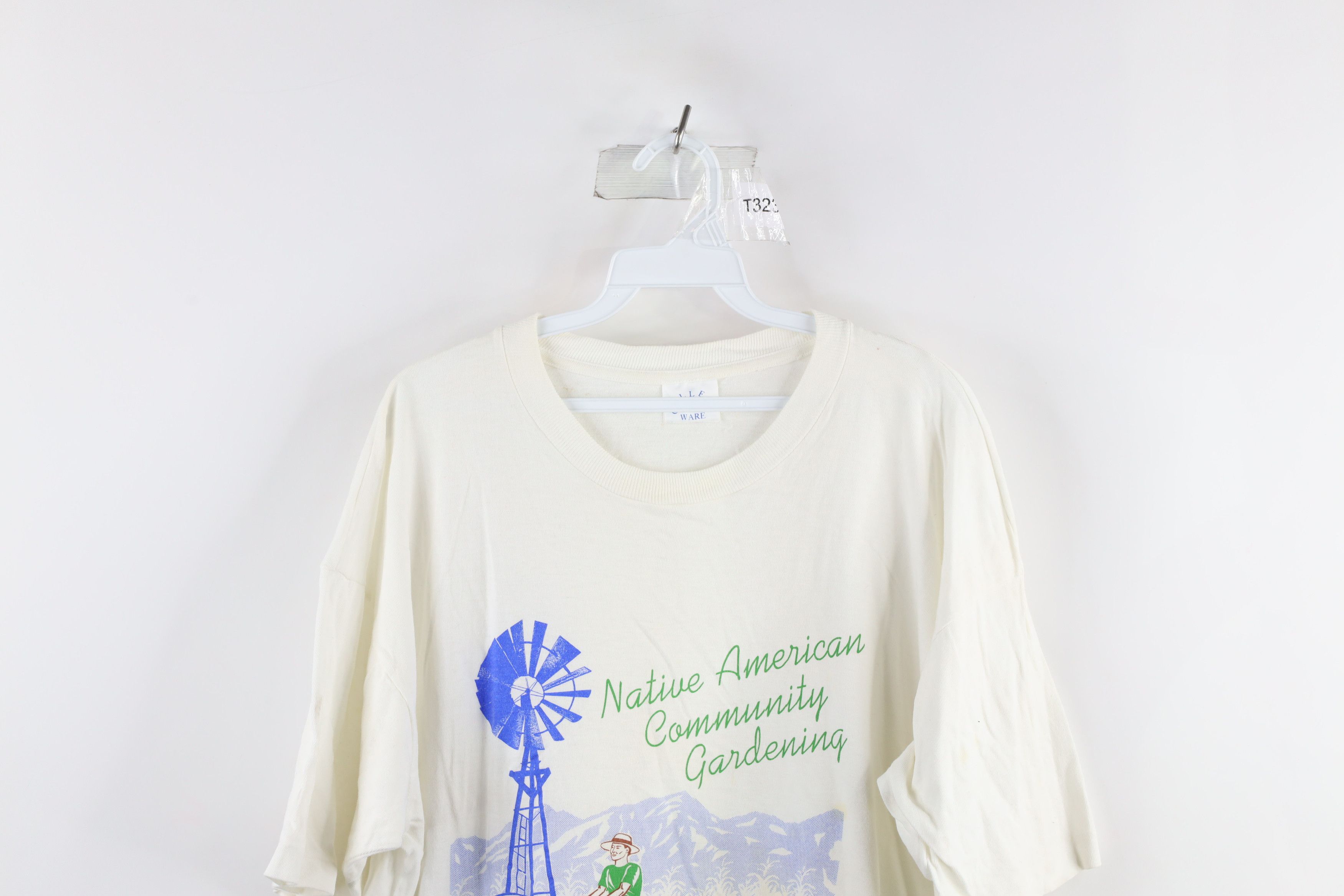 Vintage Vintage 90s Streetwear American Community Gardening T-Shirt Size US L / EU 52-54 / 3 - 2 Thumbnail