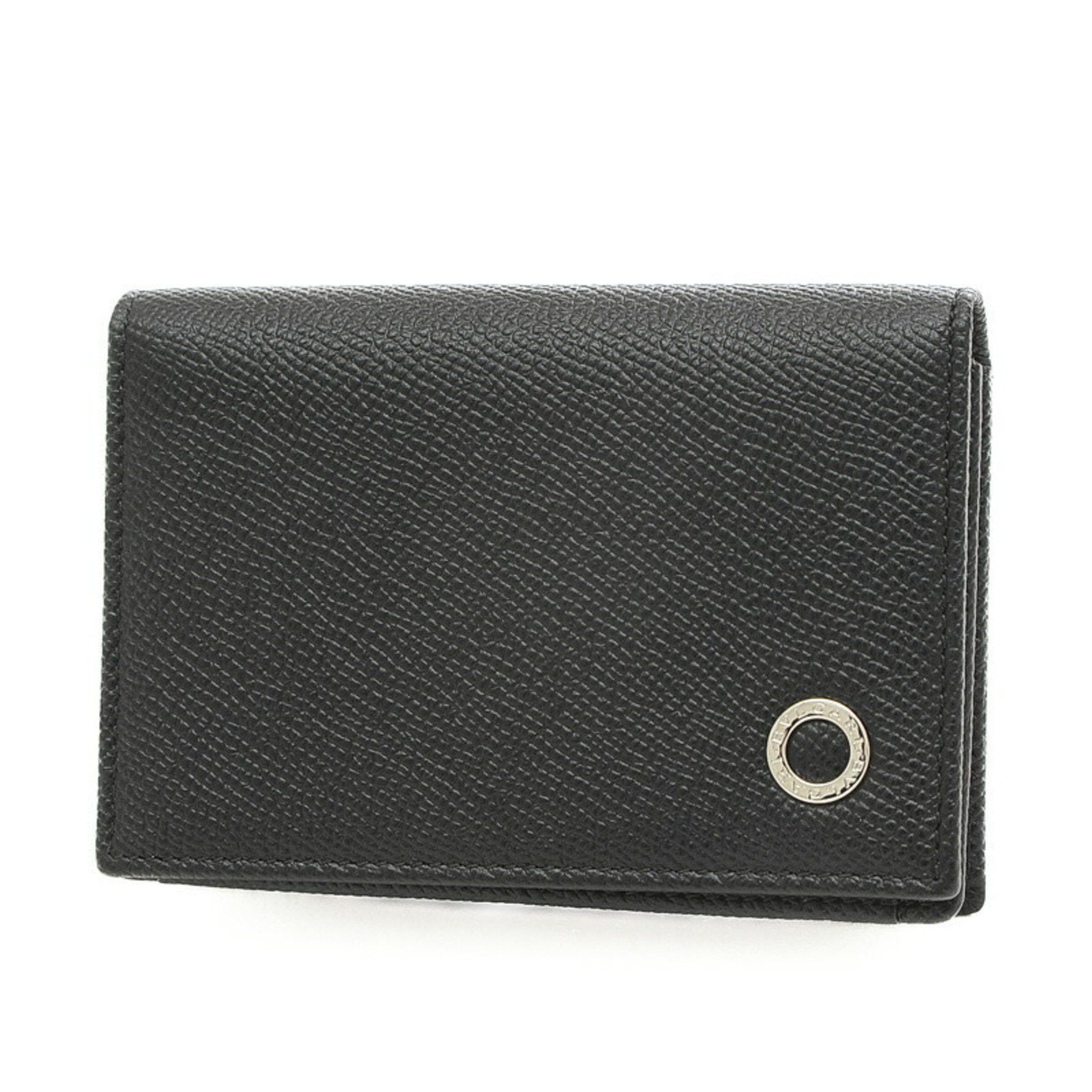 image of Bulgari Bvlgari Man Card Holder Business Holder/card Case Leather Black 280297, Women's