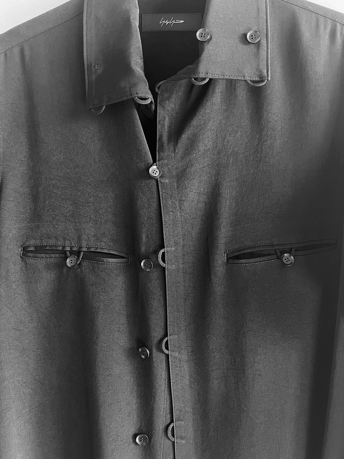 Yohji Yamamoto Yohji Yamamoto - TA/TUXEDO Broad China Long Sleeve Blouse Size M / US 6-8 / IT 42-44 - 3 Thumbnail