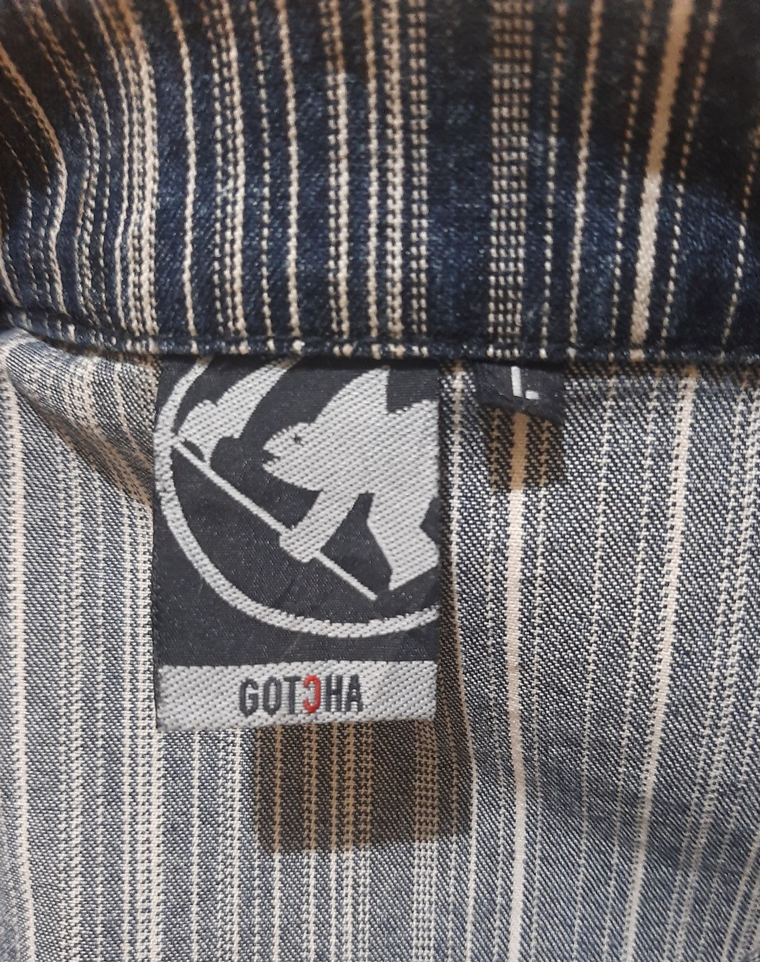 Gotcha Vintage Gotcha Elastic Denim Jacket Rare Size US L / EU 52-54 / 3 - 4 Thumbnail