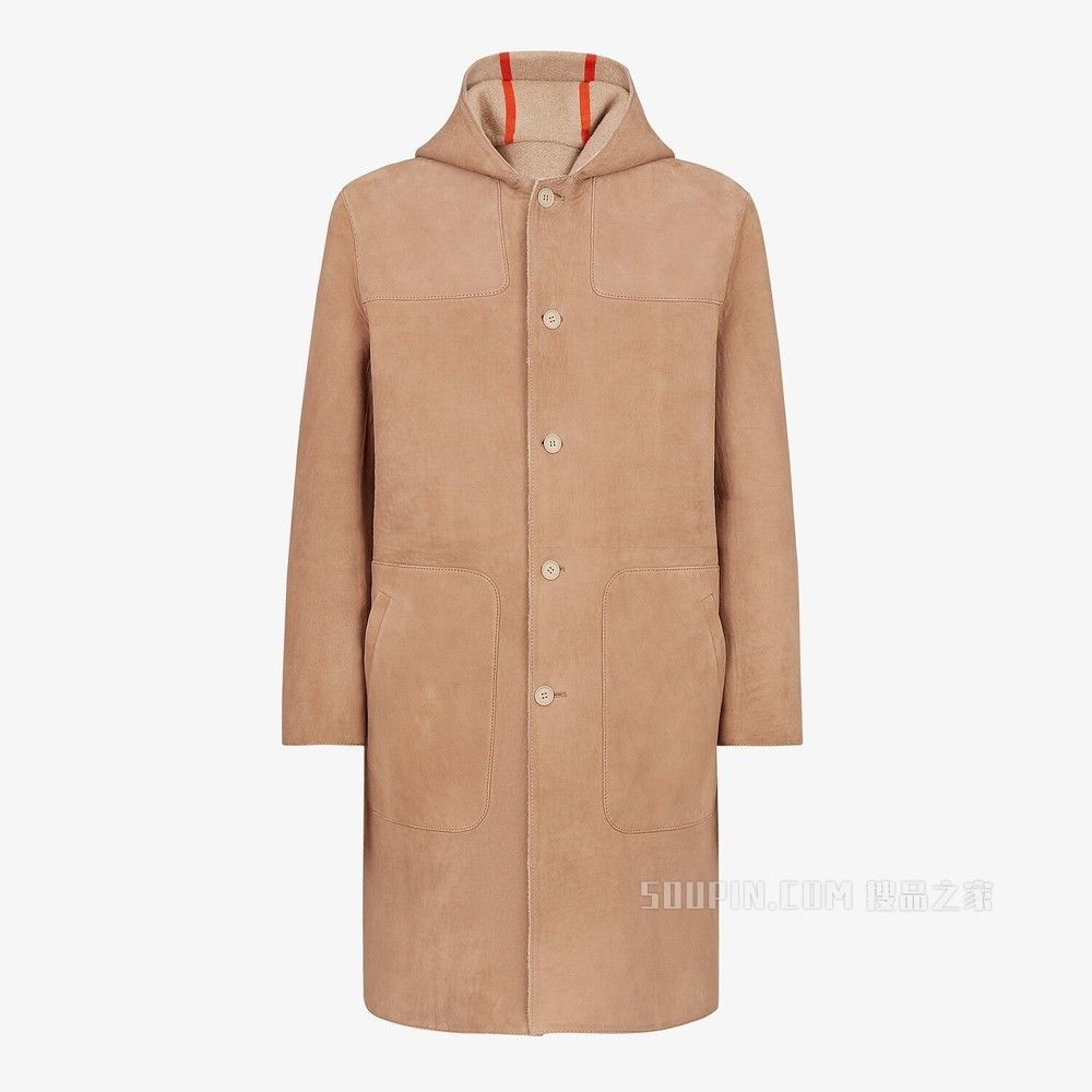image of Fendi O1Loc1C0124 Coat In Beige, Men's (Size Medium)