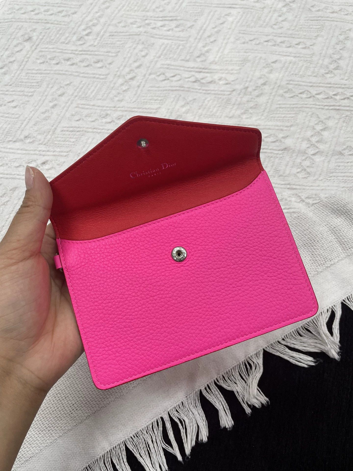 Dior Dior Fluorescent Pink Wallet Size ONE SIZE - 3 Thumbnail