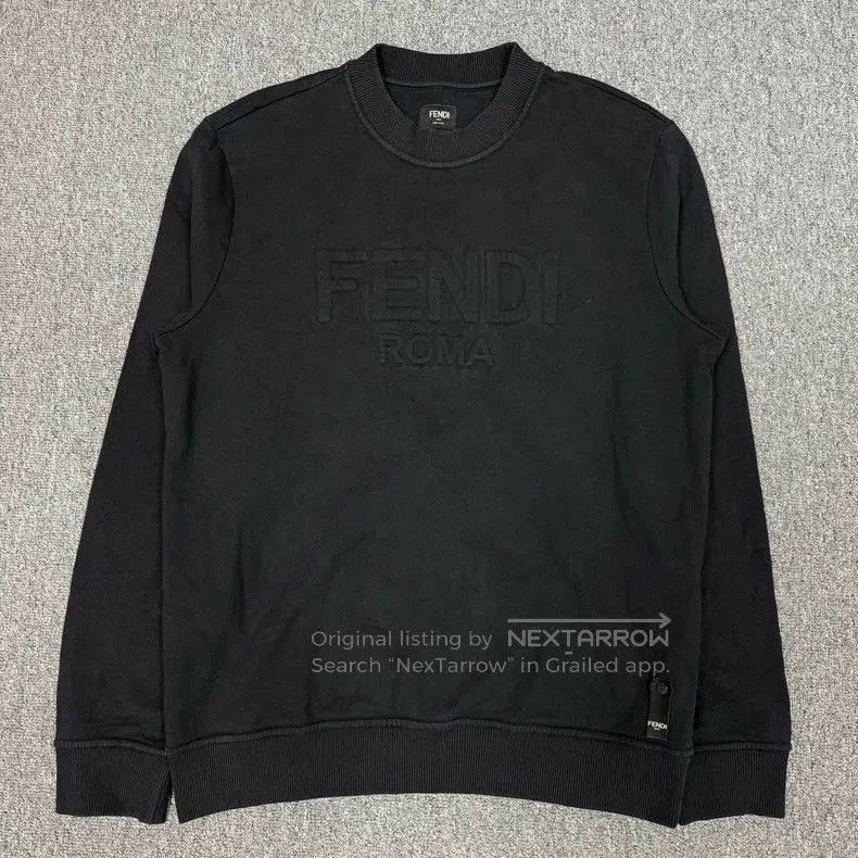 Fendi Fendi Black Logo Embossed Long Sleeve Sweatshirt. Size US L / EU 52-54 / 3 - 1 Thumbnail