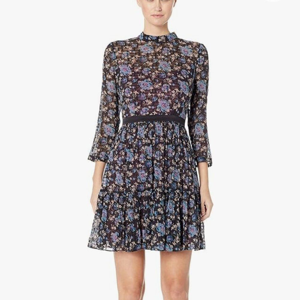 Rebecca Taylor Rebecca Taylor Floral Solstice Silk Dress Size 2 Size XS / US 0-2 / IT 36-38 - 6 Thumbnail