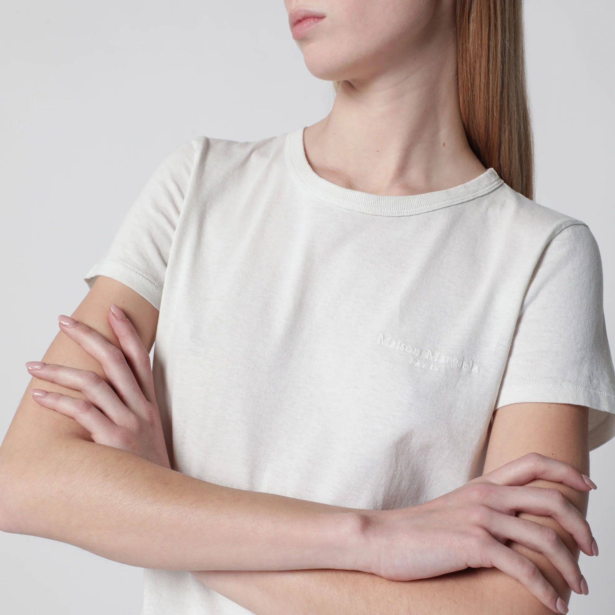 Maison Margiela o1d2blof0426 Cotton Jersey Short-Sleeve Crew-Neck T-Shirt Size L / US 10 / IT 46 - 3 Thumbnail